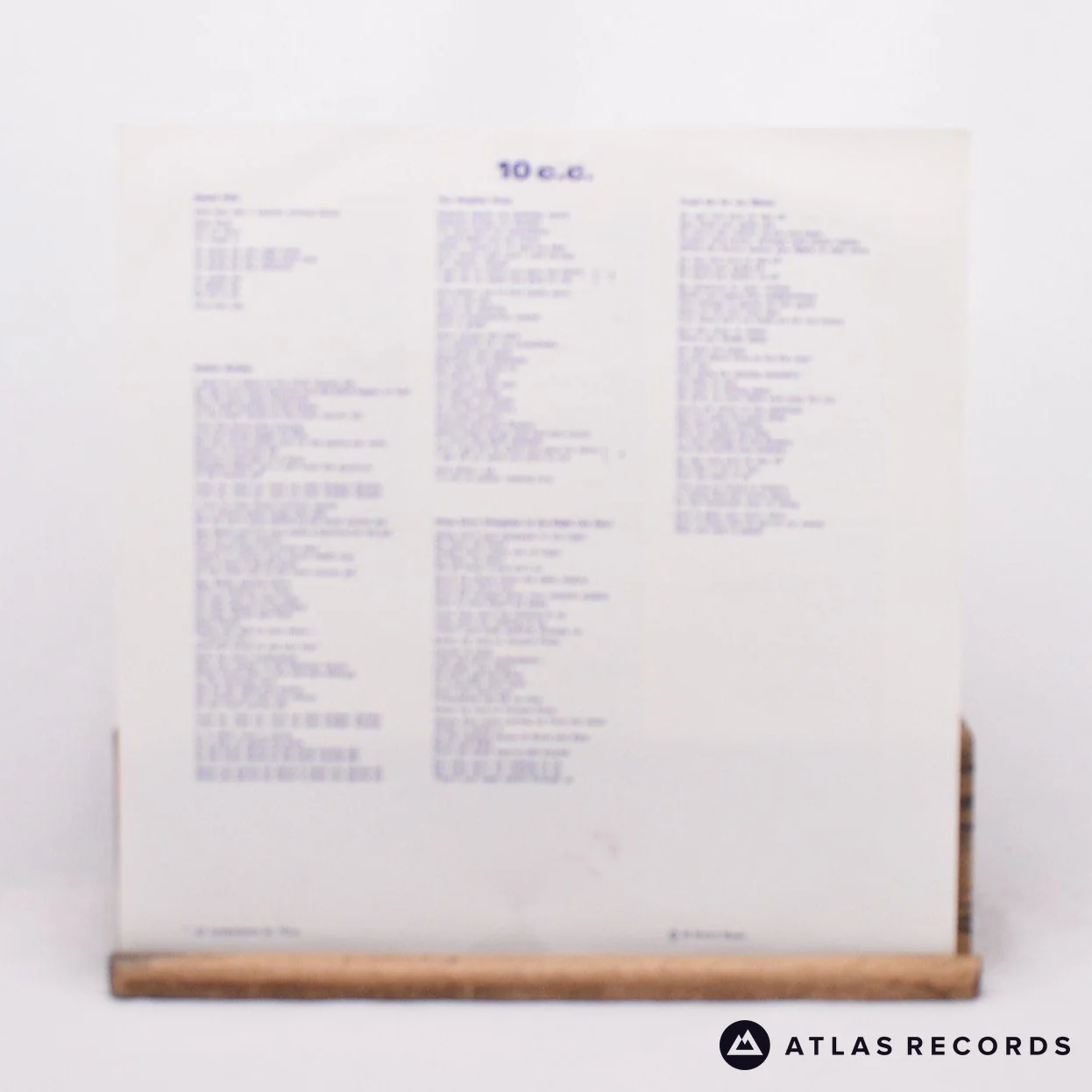 10cc - 10cc - Lyric Sheet LP Vinyl Record - EX/EX - Image 5