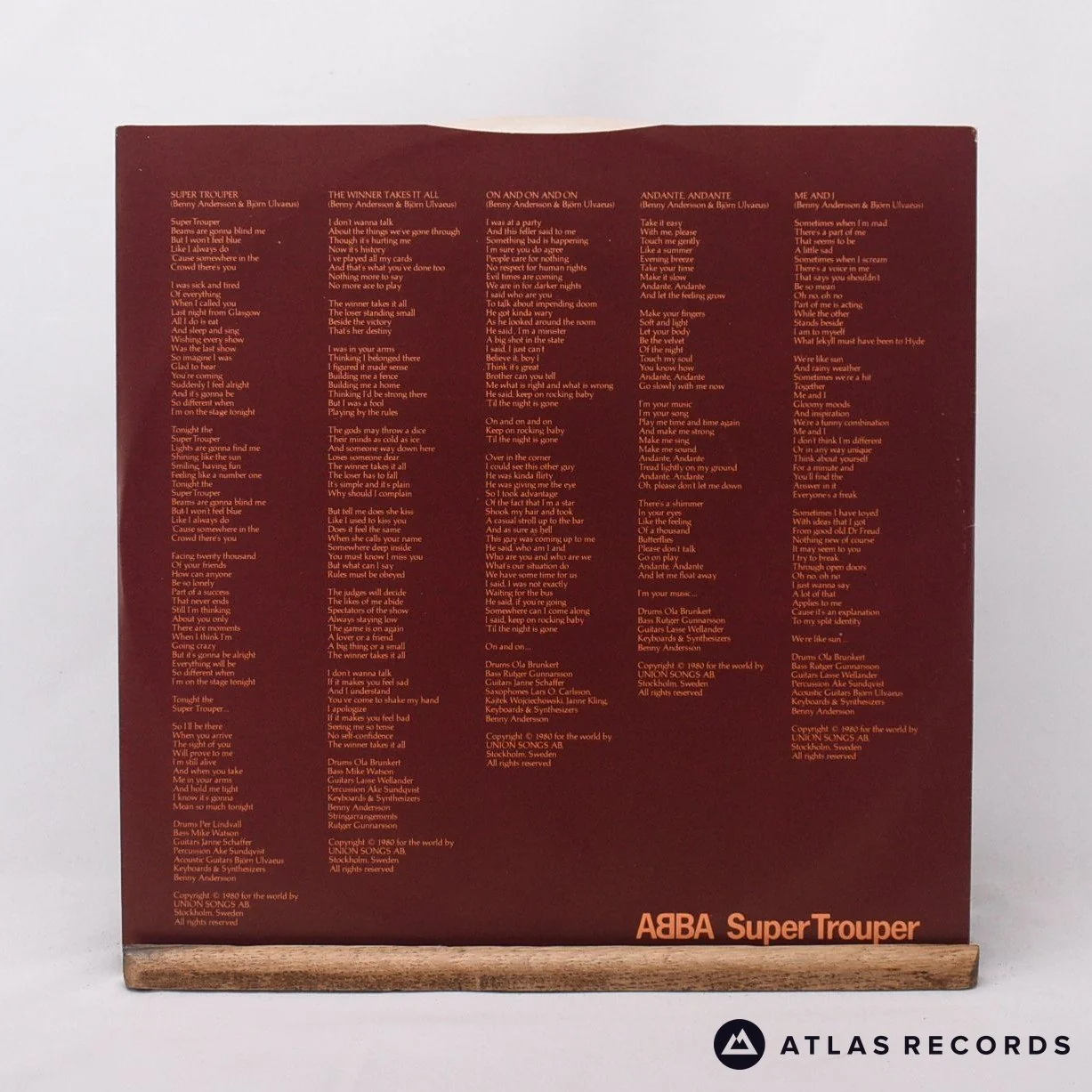 ABBA - Super Trouper - LP Vinyl Record - VG+/EX - Image 3