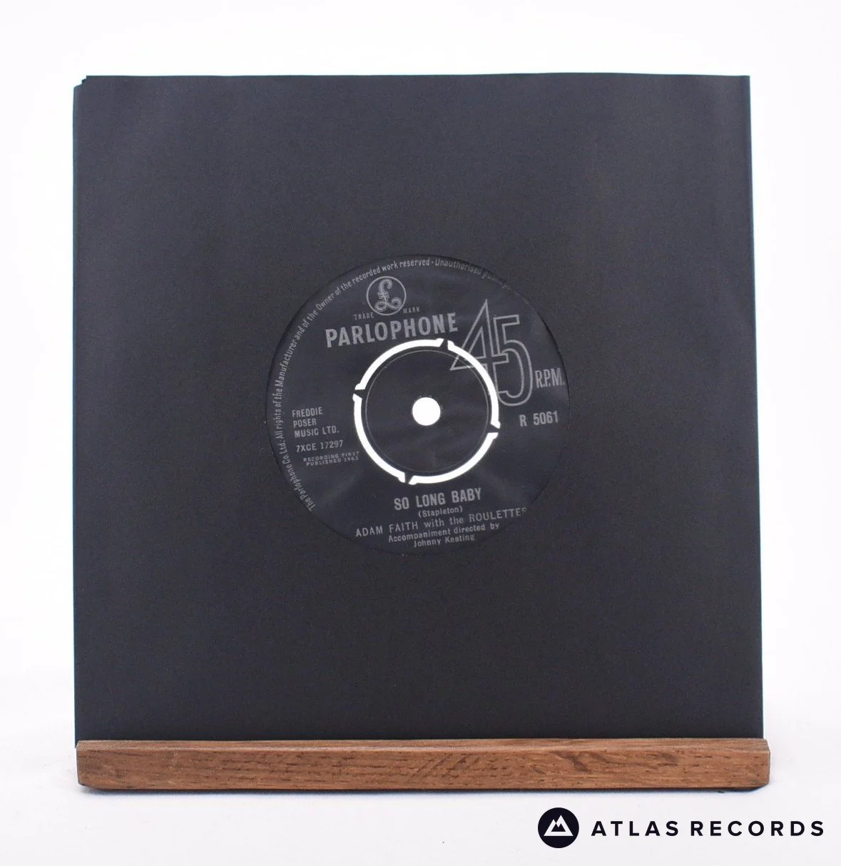 Adam Faith - So Long Baby - 7" Vinyl Record - VG+
