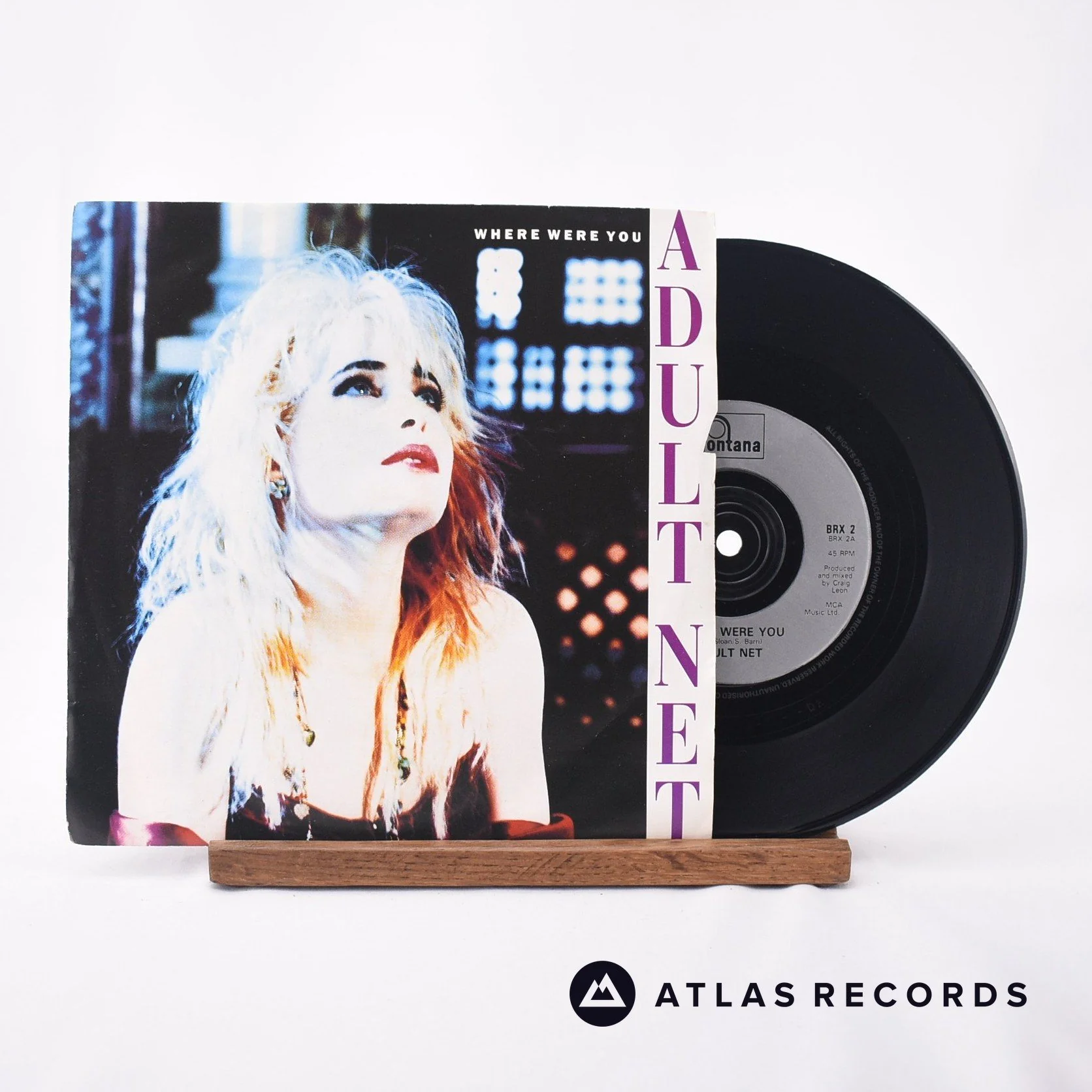 Adult Net - Where Were You - 7" Vinyl Record - VG+/VG+