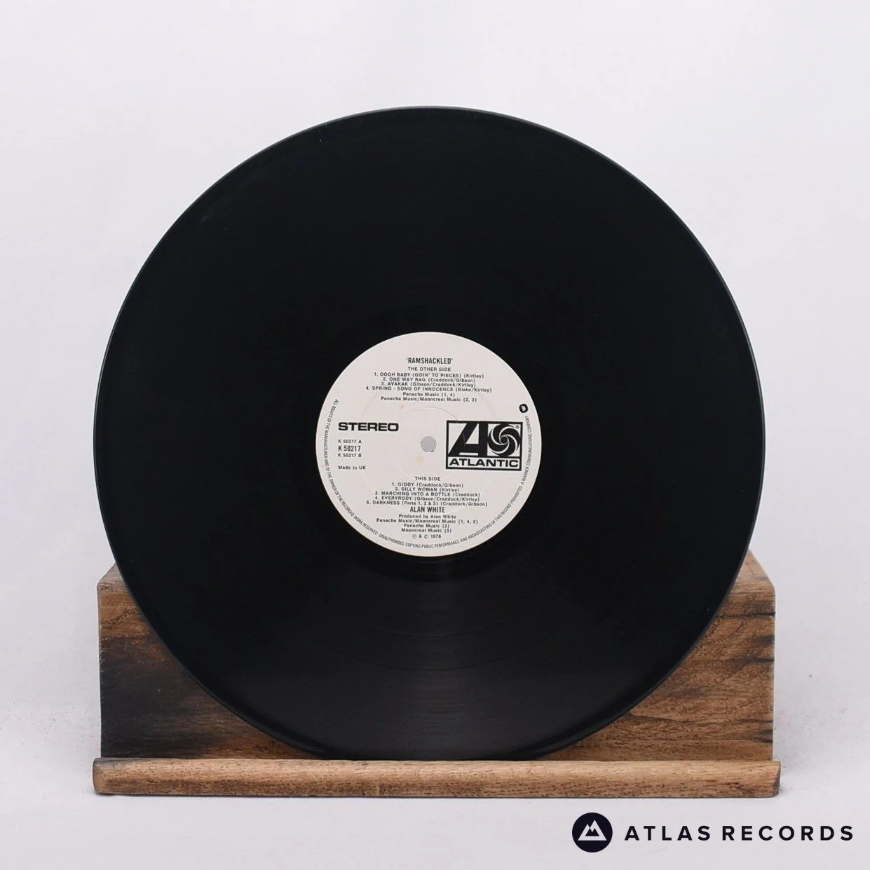 Alan White - Ramshackled - Embossed Sleeve LP Vinyl Record - VG+/VG+ - Image 5
