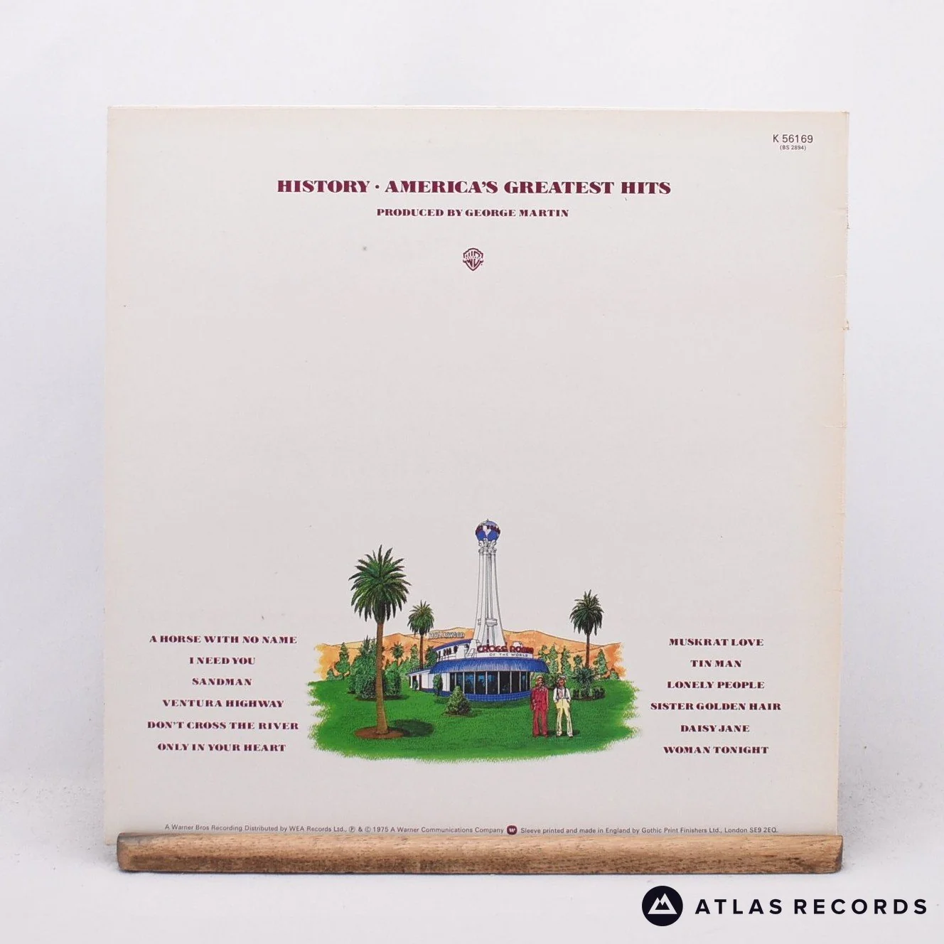 America - History · America's Greatest Hits - Reissue LP Vinyl Record - VG+/VG+ - Image 2