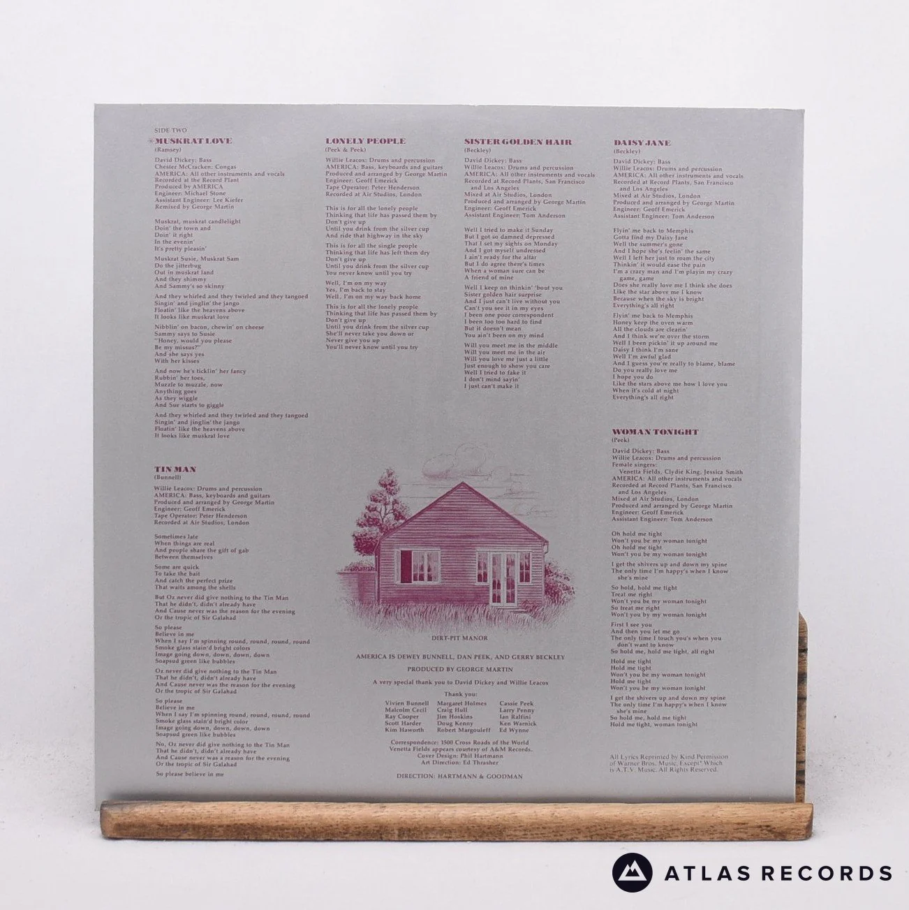 America - History · America's Greatest Hits - Reissue LP Vinyl Record - VG+/VG+ - Image 3