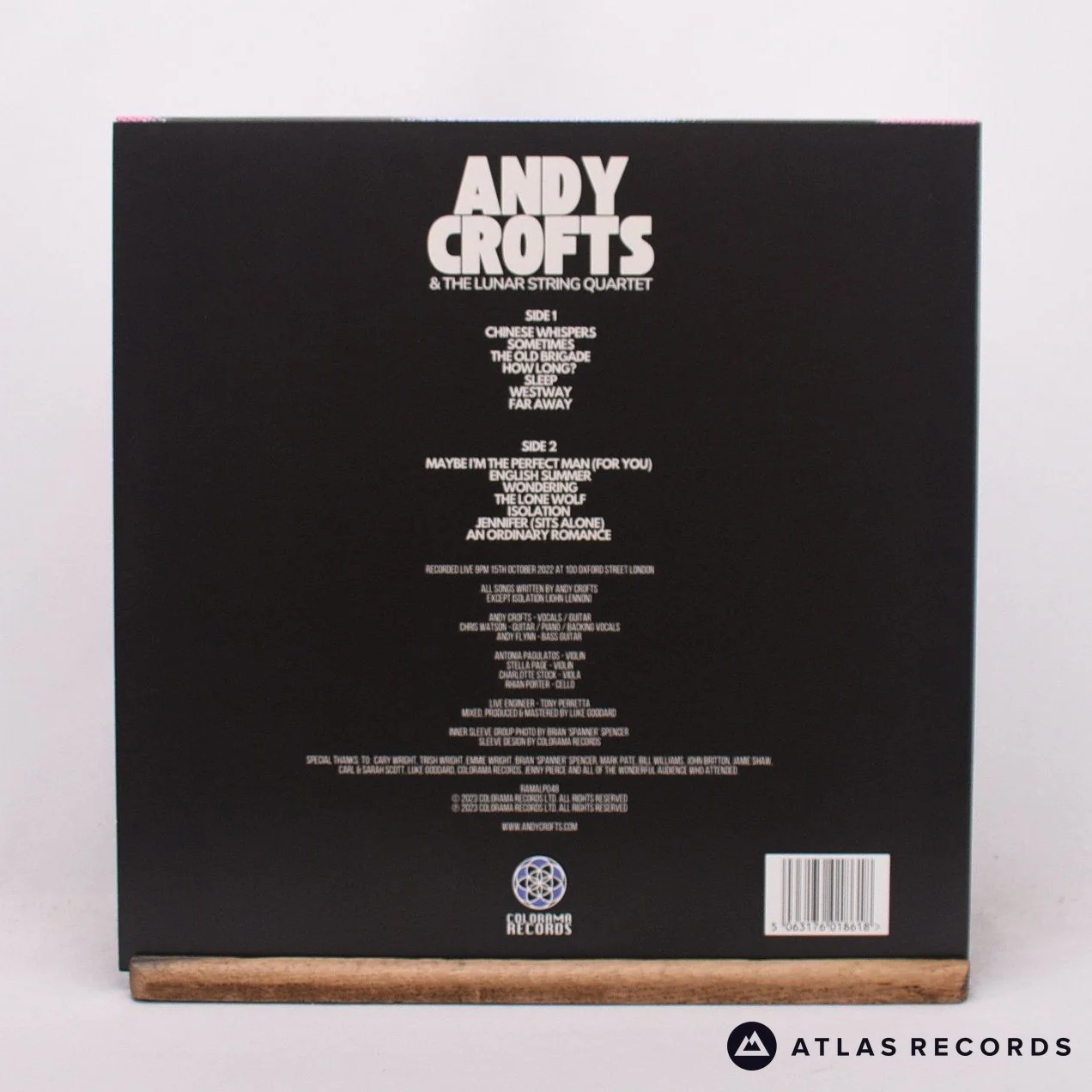 Andy Crofts - Live At The 100 Club - LP Vinyl Record - NM/NM - Image 2