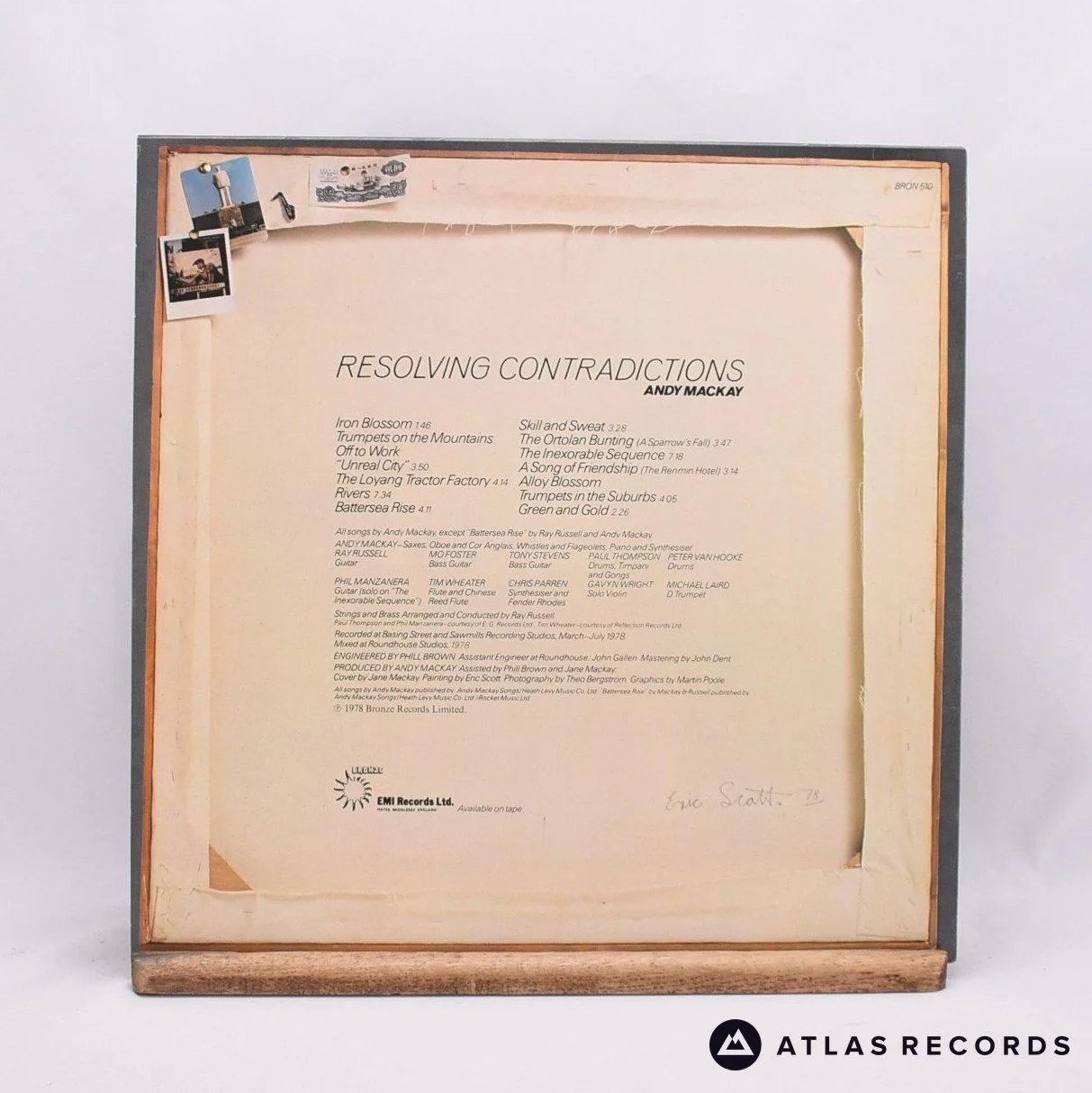 Andy Mackay - Resolving Contradictions - LP Vinyl Record - EX/EX - Image 2