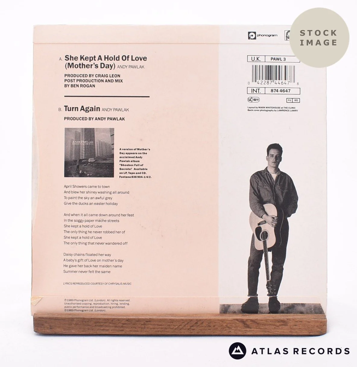 Andy Pawlak - She Kept A Hold Of Love - 7" Vinyl Record - Image 2