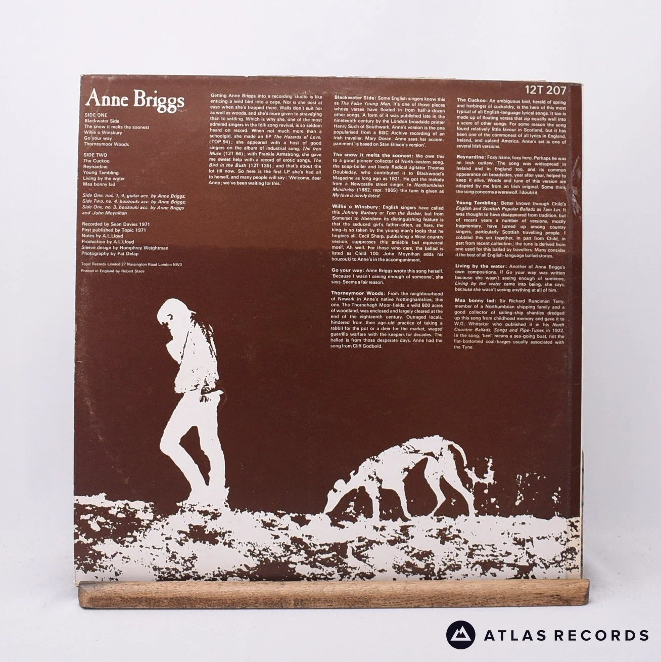 Anne Briggs - Anne Briggs - -1A -1A LP Vinyl Record - VG+/VG+ - Image 2