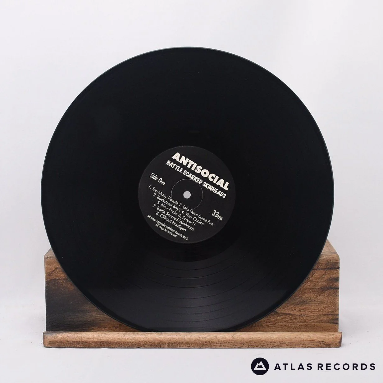 Antisocial - Battle Scarred Skinheads - Reissue A B LP Vinyl Record - NM/NM - Image 5