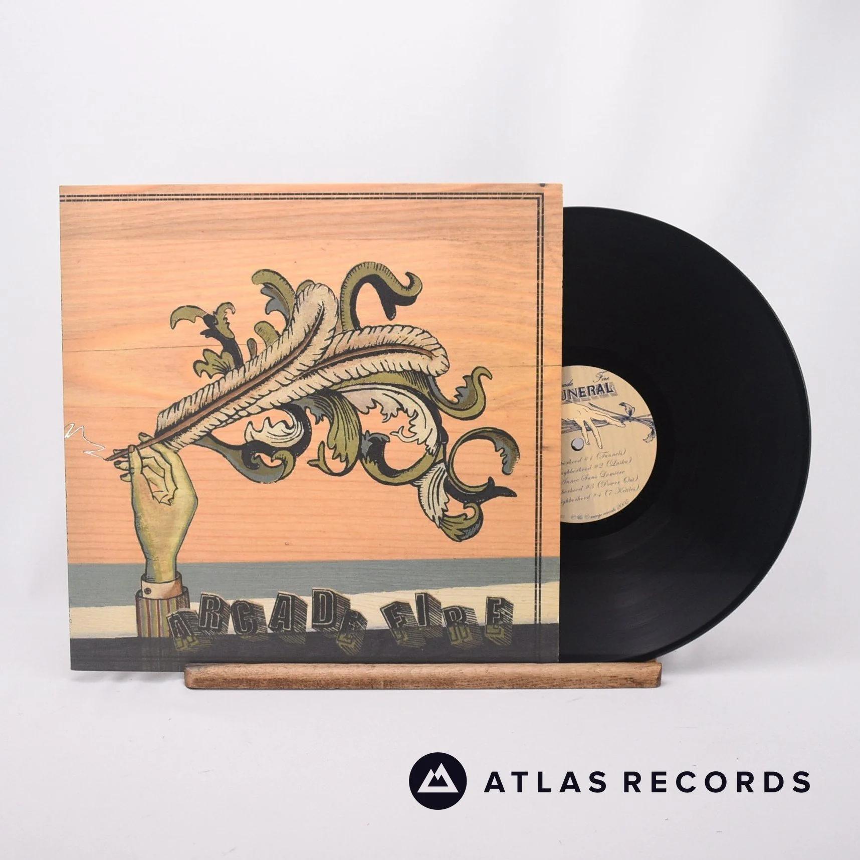 Arcade Fire - Funeral - Embossed Sleeve Insert LP Vinyl Record - EX/VG+