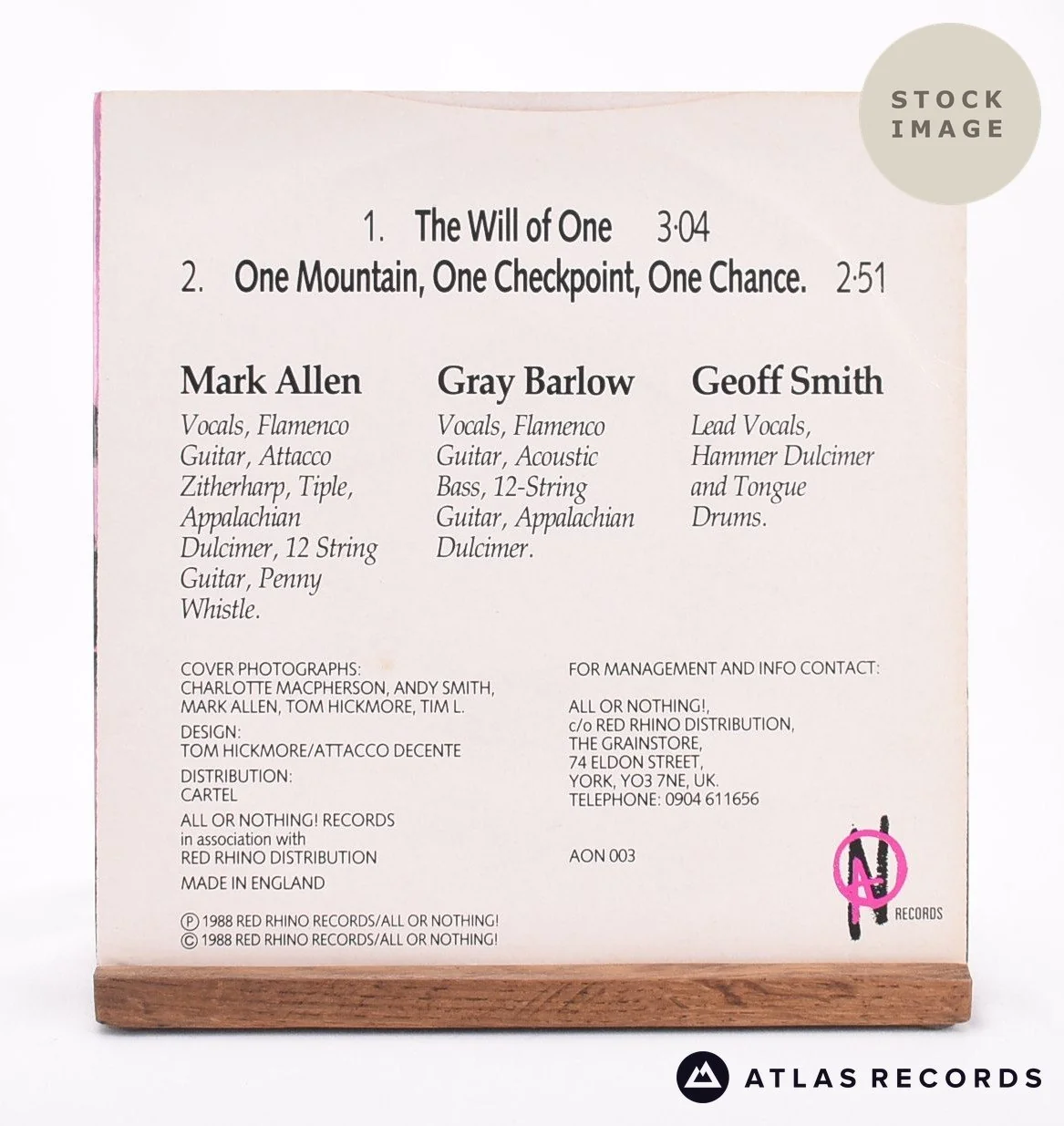 Attacco Decente - The Will Of One - 7" Vinyl Record - Image 2