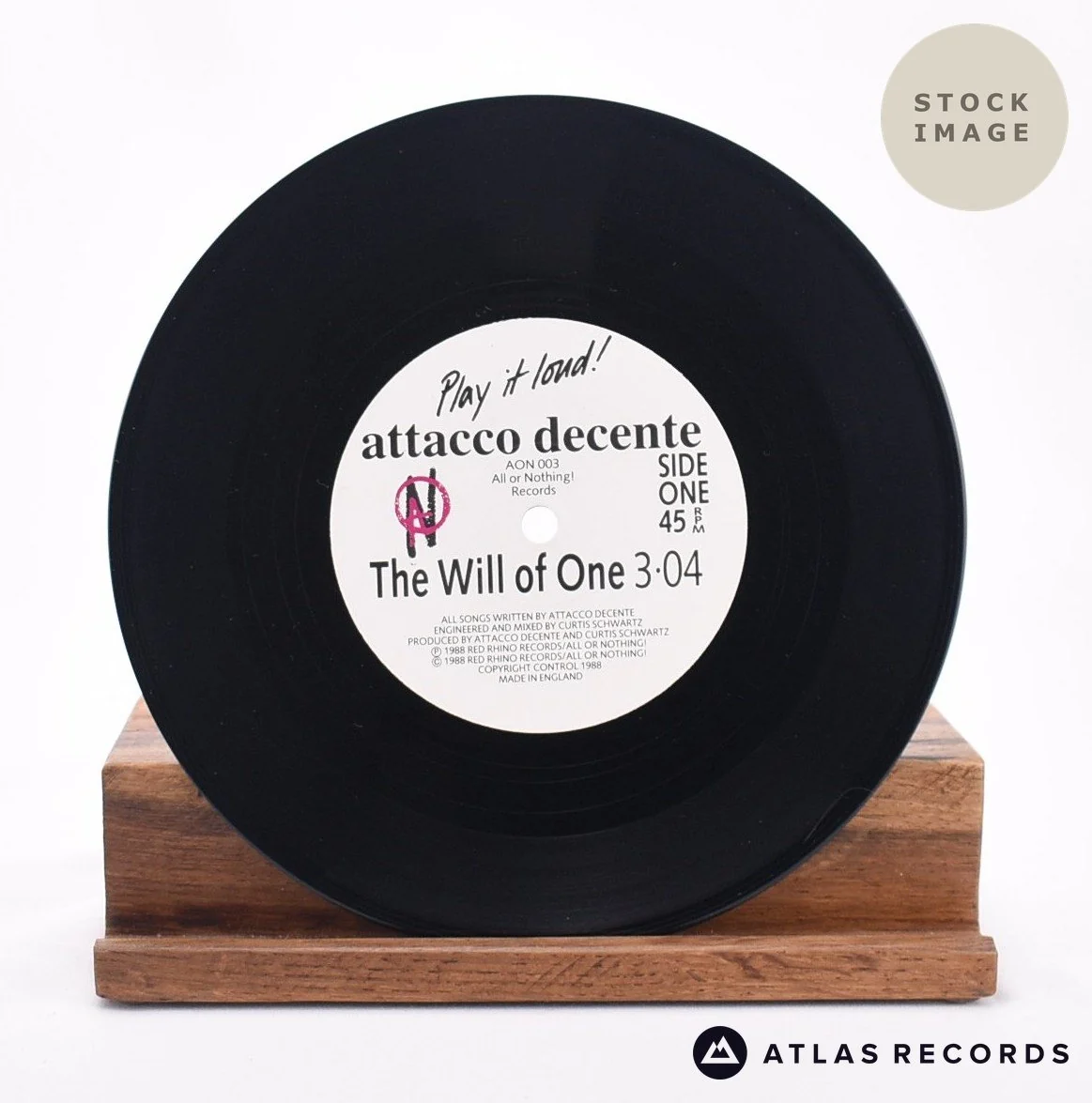 Attacco Decente - The Will Of One - 7" Vinyl Record - Image 3