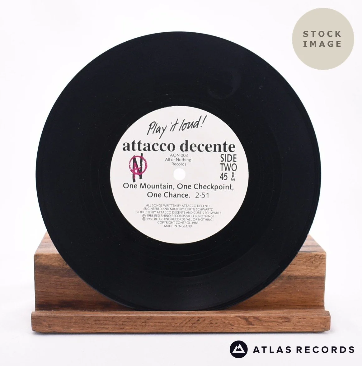 Attacco Decente - The Will Of One - 7" Vinyl Record - Image 4