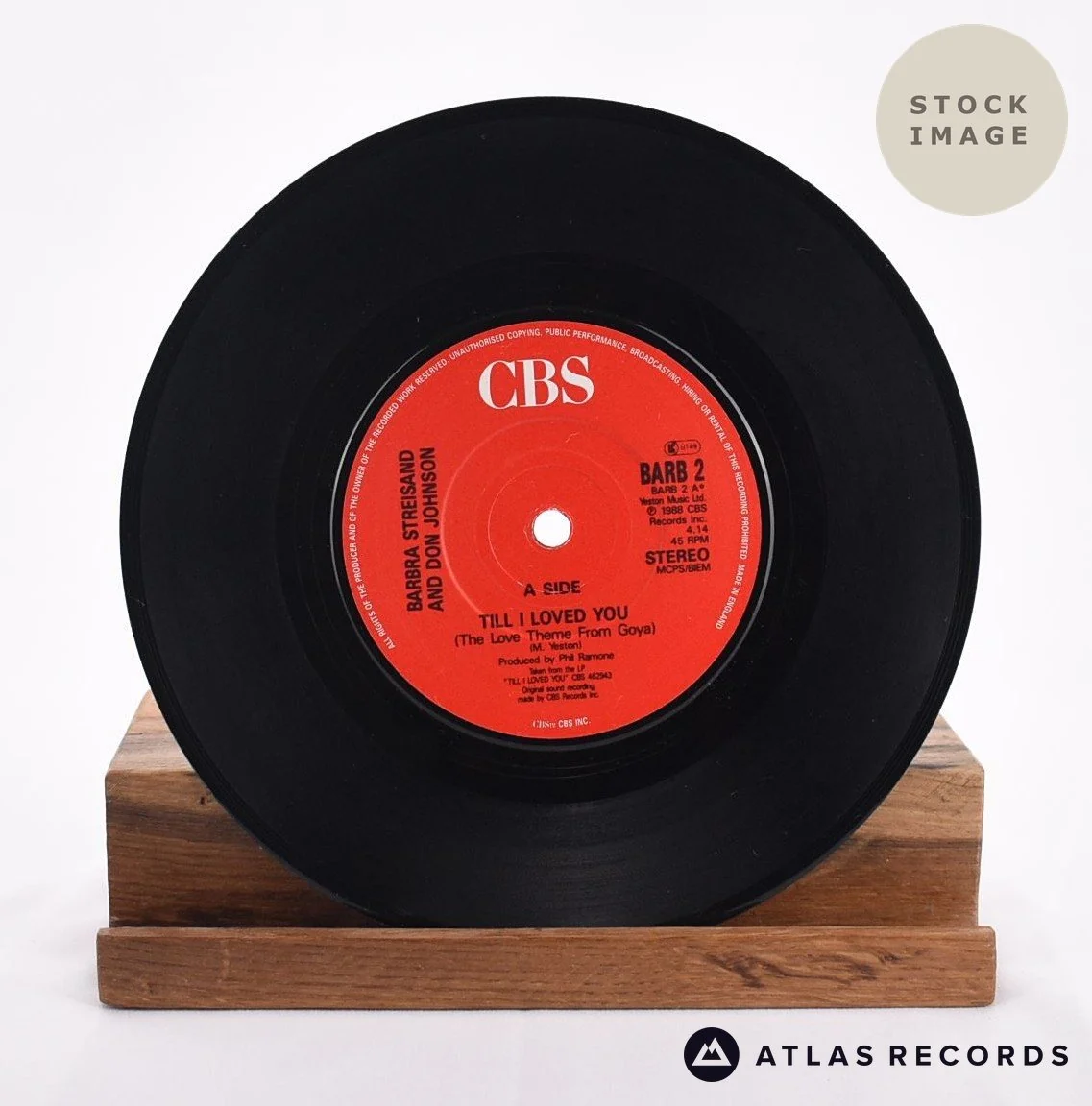 Barbra Streisand - Till I Loved You - 7" Vinyl Record - Image 3