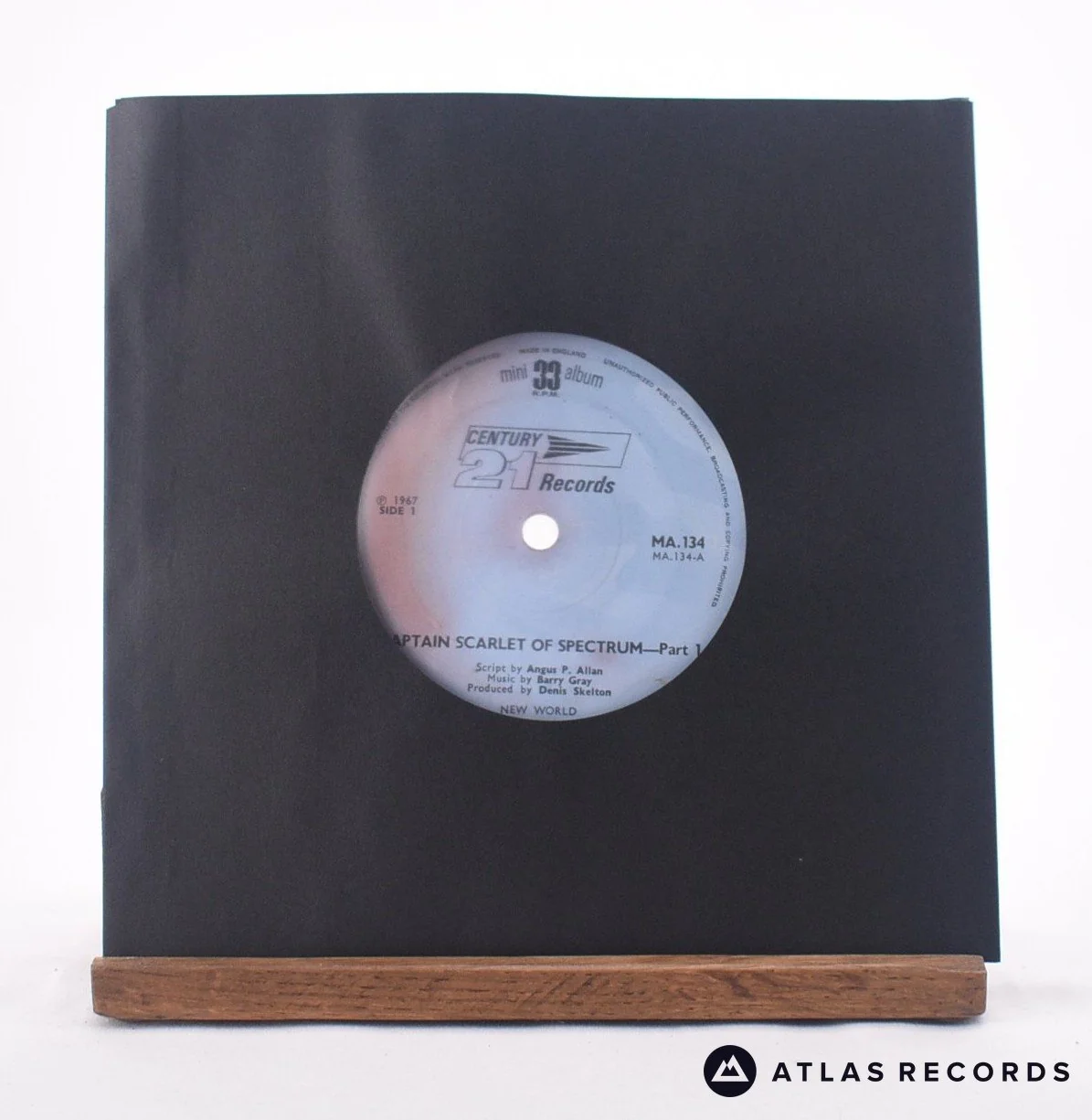 Barry Gray - Captain Scarlet Of Spectrum - 7" Mini-Album Vinyl Record - VG+