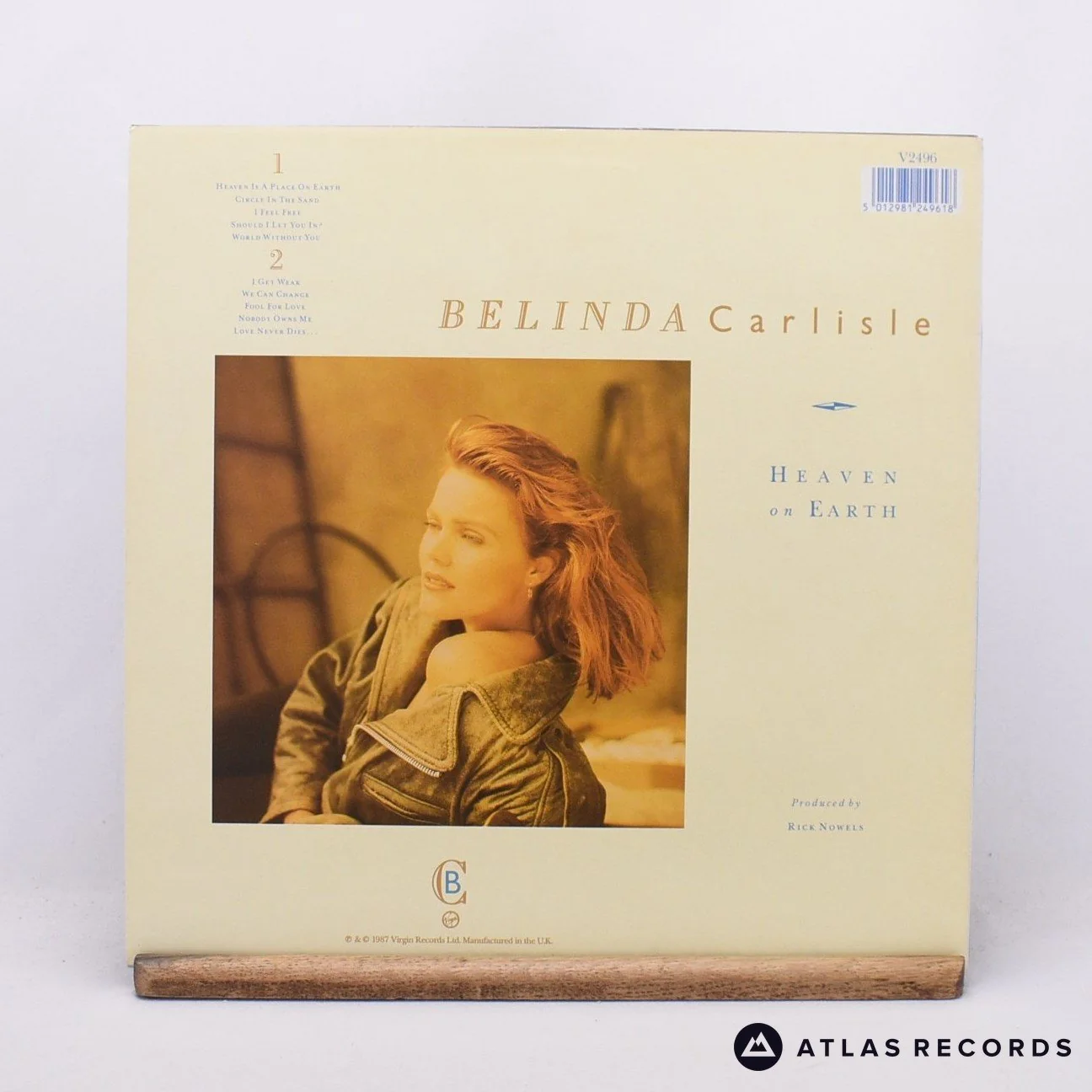Belinda Carlisle - Heaven On Earth - Townhouse LP Vinyl Record - EX/EX - Image 2