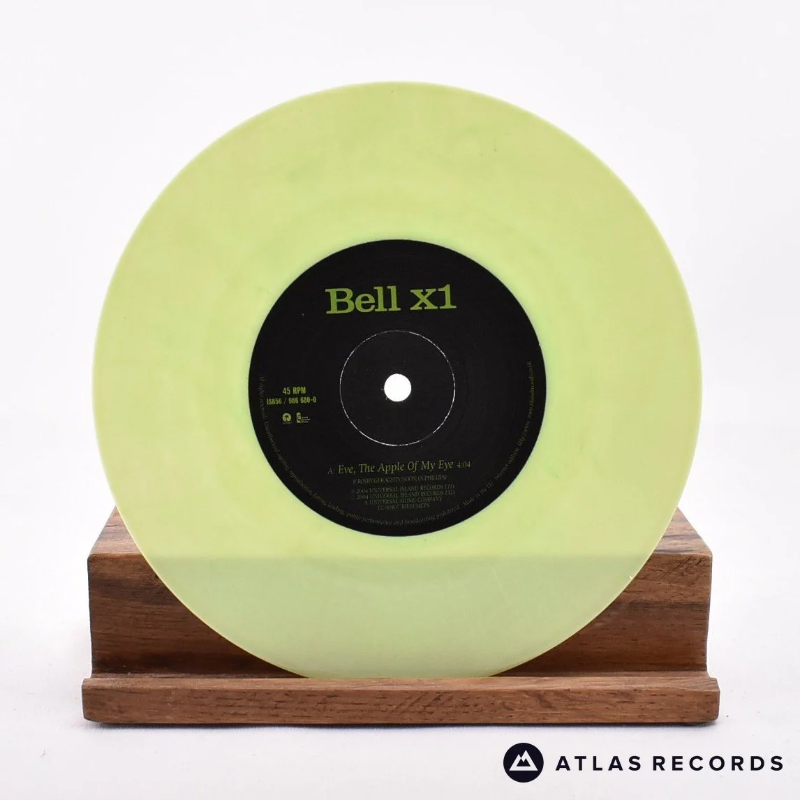 Bell X1 - Eve, The Apple Of My Eye - Green 7" Vinyl Record - NM/NM - Image 3