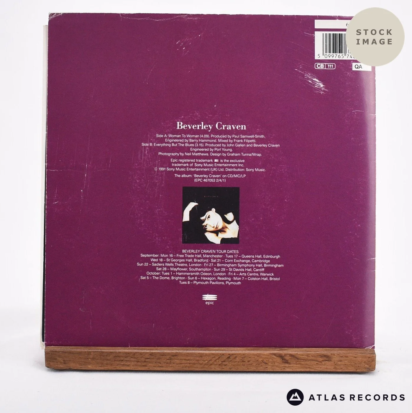 Beverley Craven - Woman To Woman - 17" Vinyl Record - Image 2