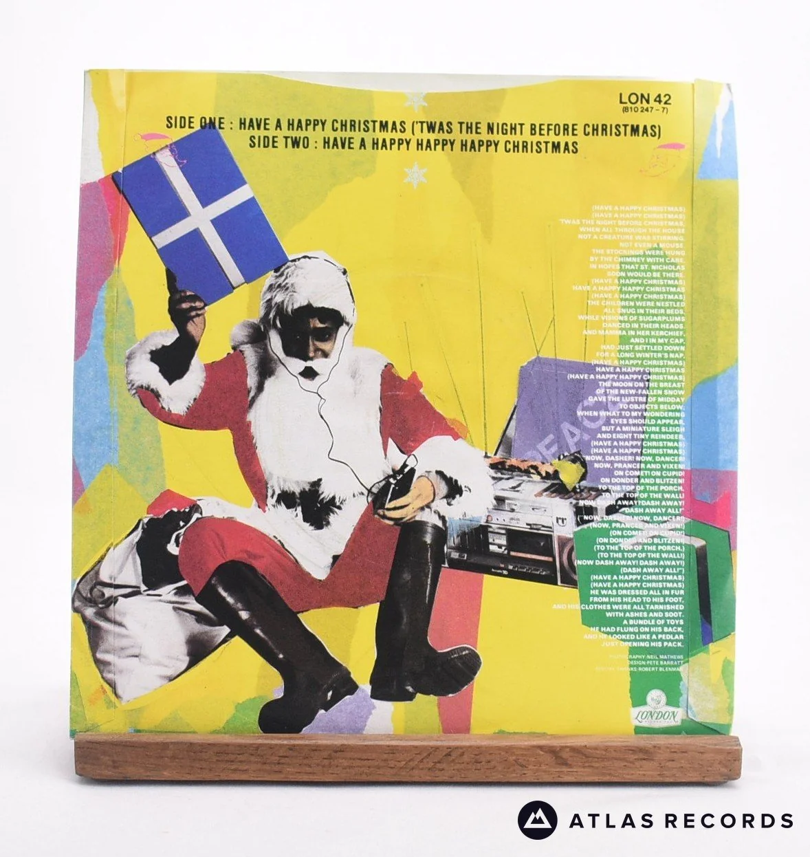 Billy Jackson & The Citizens' Band - Have A Happy Christmas - 7" Vinyl Record - VG+/EX - Image 2