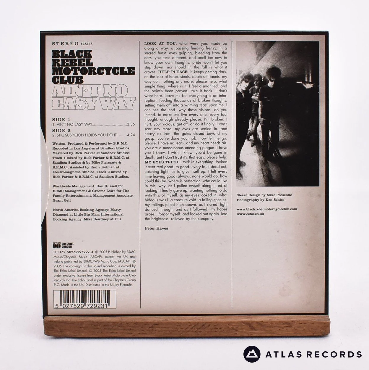 Black Rebel Motorcycle Club - Ain't No Easy Way - 7" Vinyl Record - NM/NM - Image 2