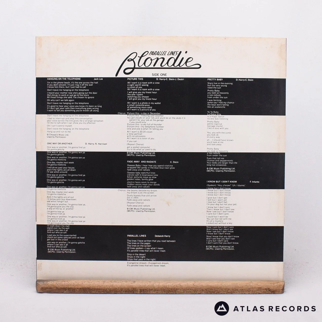 Blondie - Parallel Lines - First Uk Press LP Vinyl Record - VG+/EX - Image 3