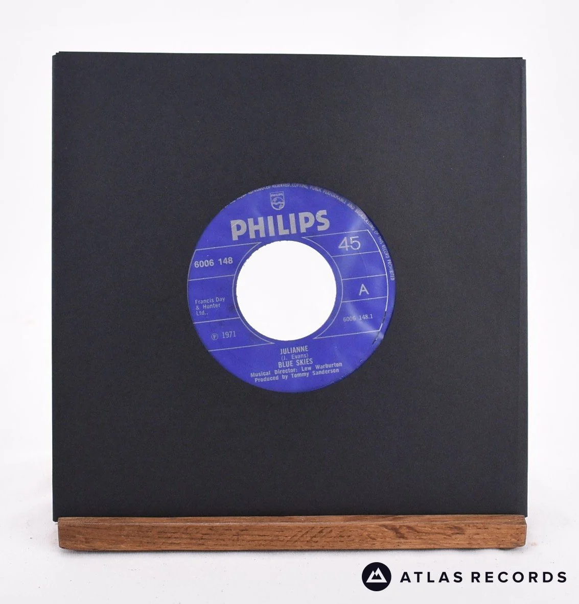 Blue Skies - Julianne - 7" Vinyl Record - EX