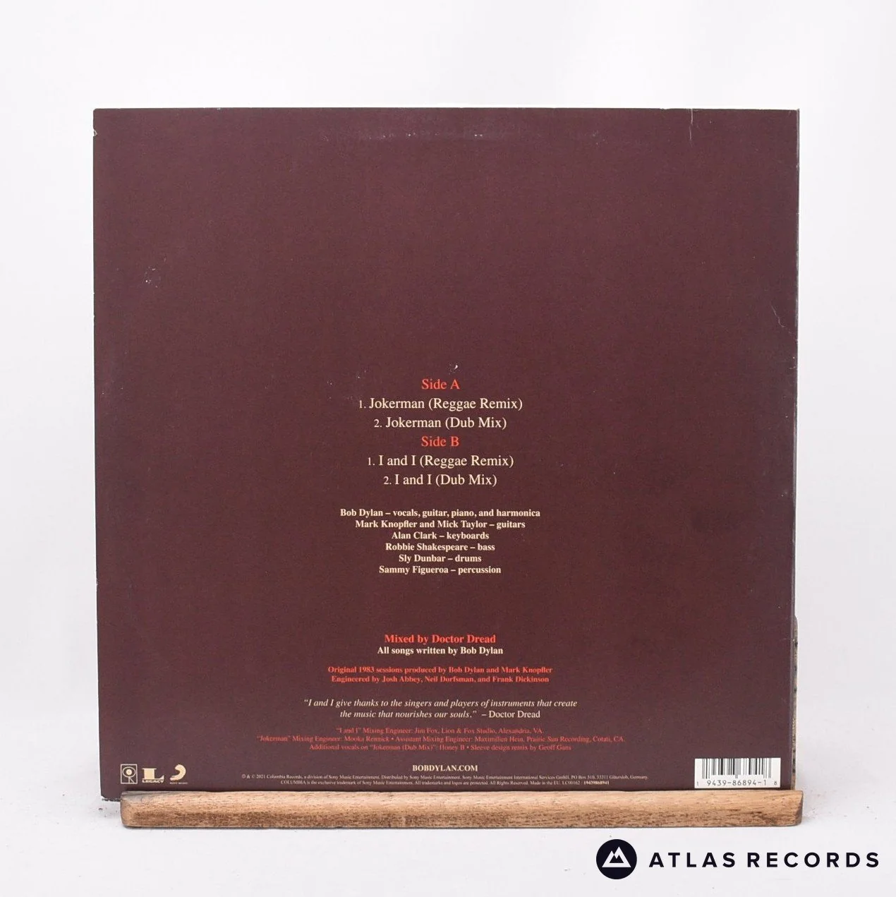 Bob Dylan - Jokerman / I And I (The Reggae Remix EP) - 12" Vinyl Record - EX/EX - Image 2