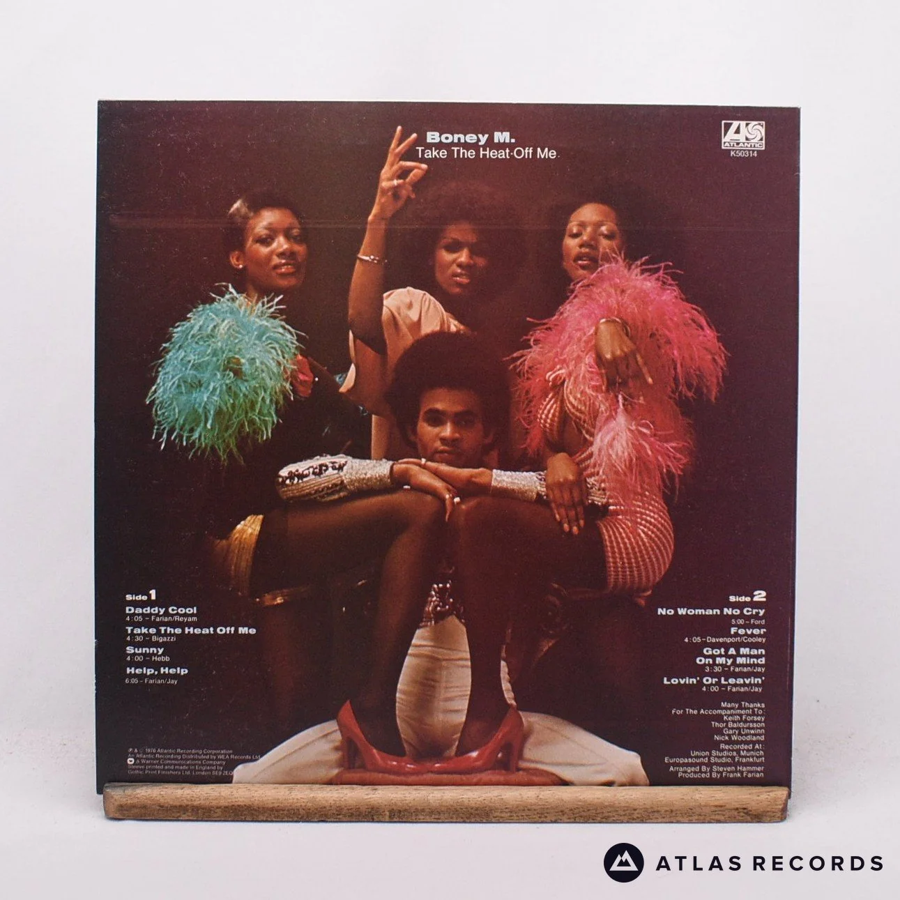 Boney M. - Take The Heat Off Me - LP Vinyl Record - EX/EX - Image 2