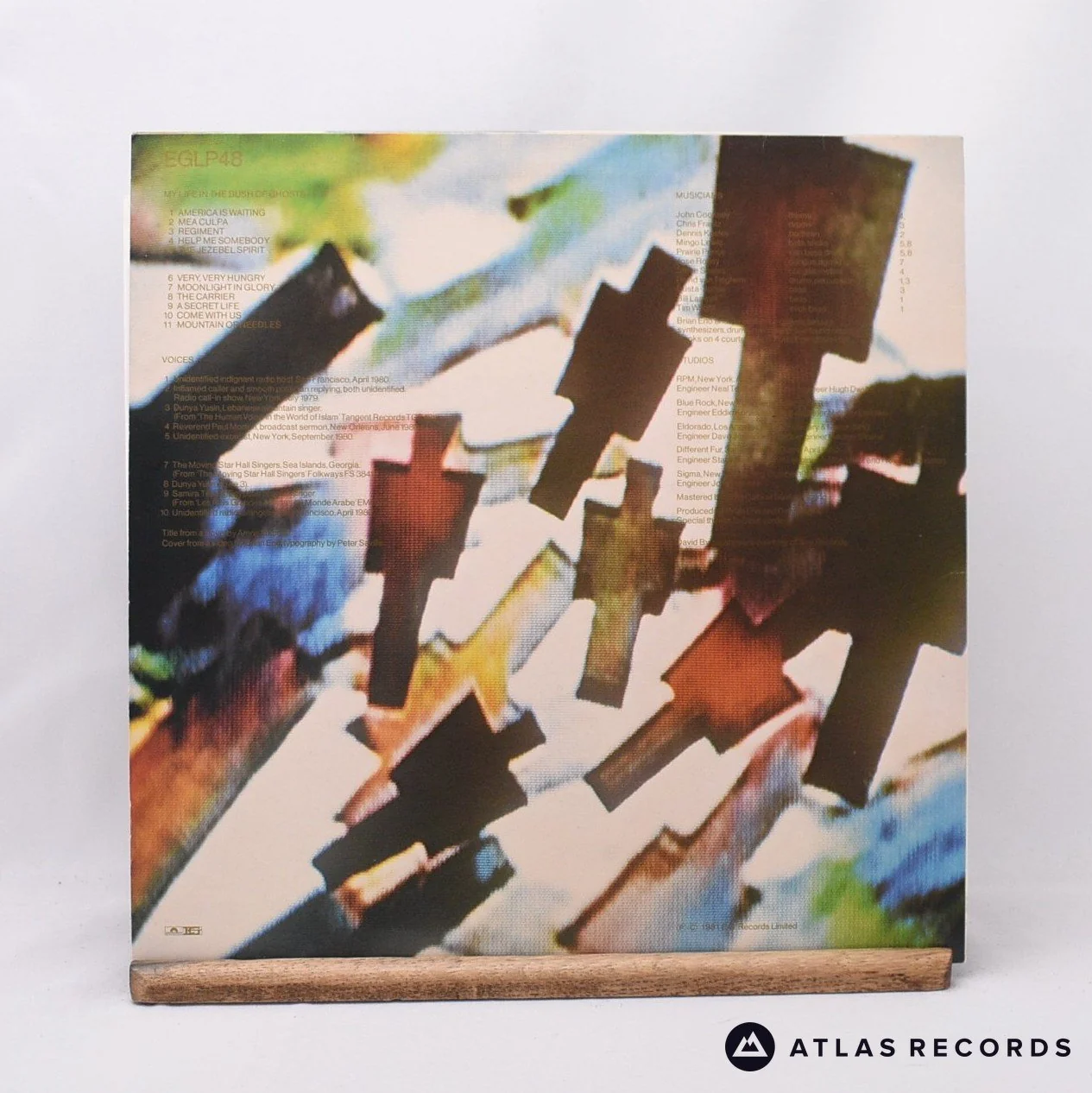 Brian Eno - My Life In The Bush Of Ghosts - A//1 B//2 LP Vinyl Record - EX/EX - Image 2