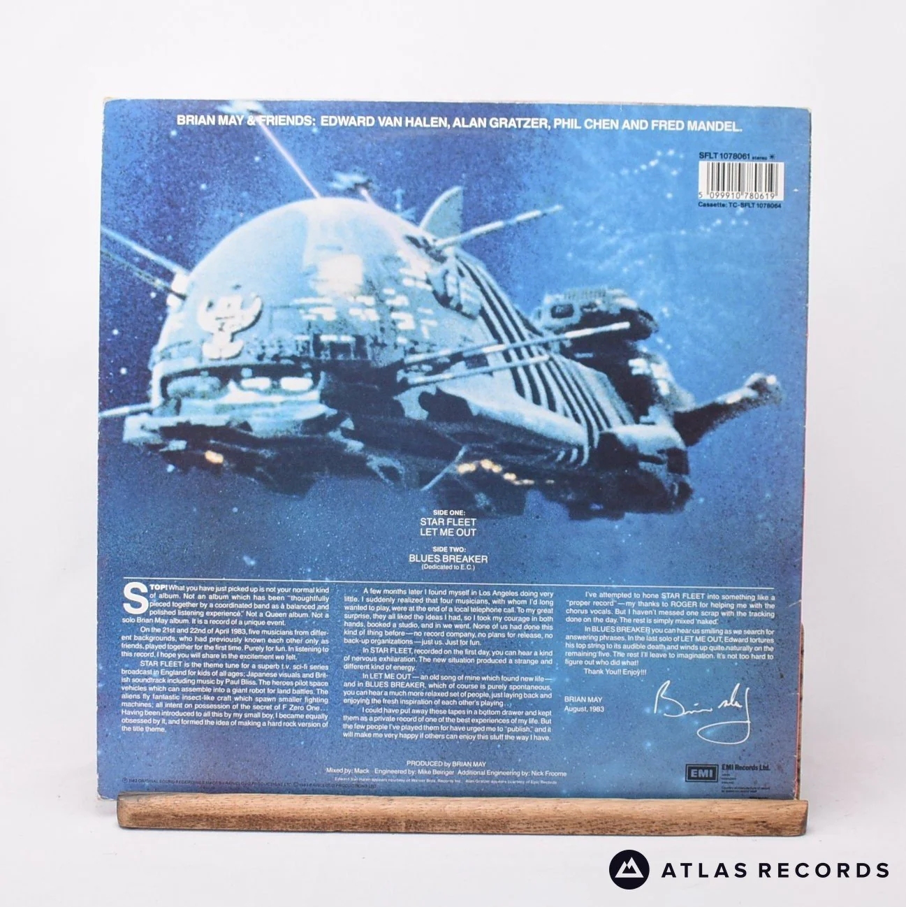Brian May + Friends - Star Fleet Project - 12" Vinyl Record - VG+/VG+ - Image 2