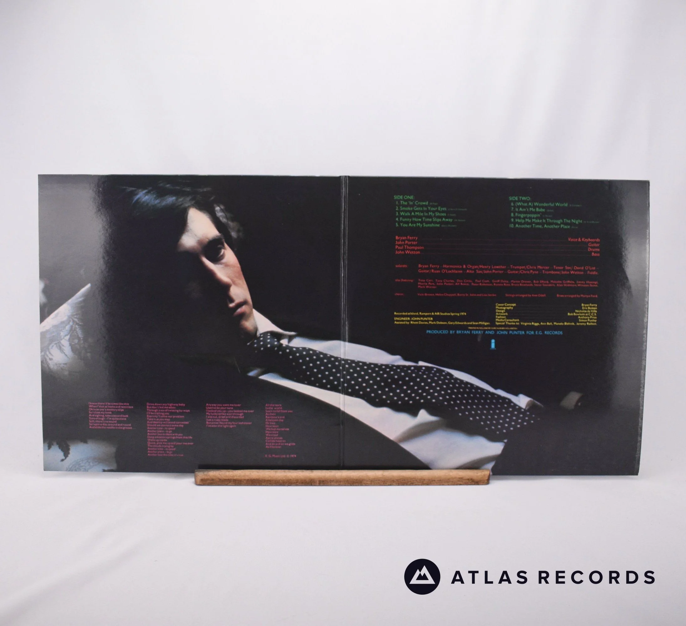 Bryan Ferry - Another Time, Another Place - LP Vinyl Record - EX/VG+ - Image 2