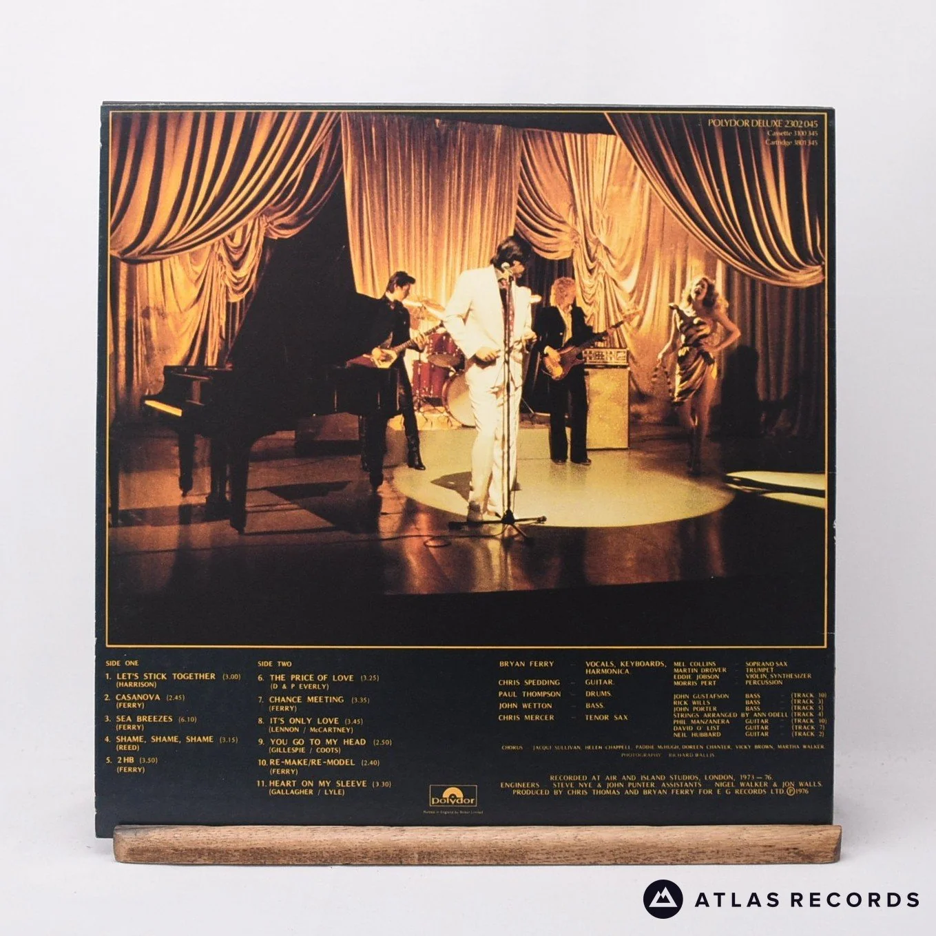Bryan Ferry - Let's Stick Together - Reissue LP Vinyl Record - VG+/EX - Image 2