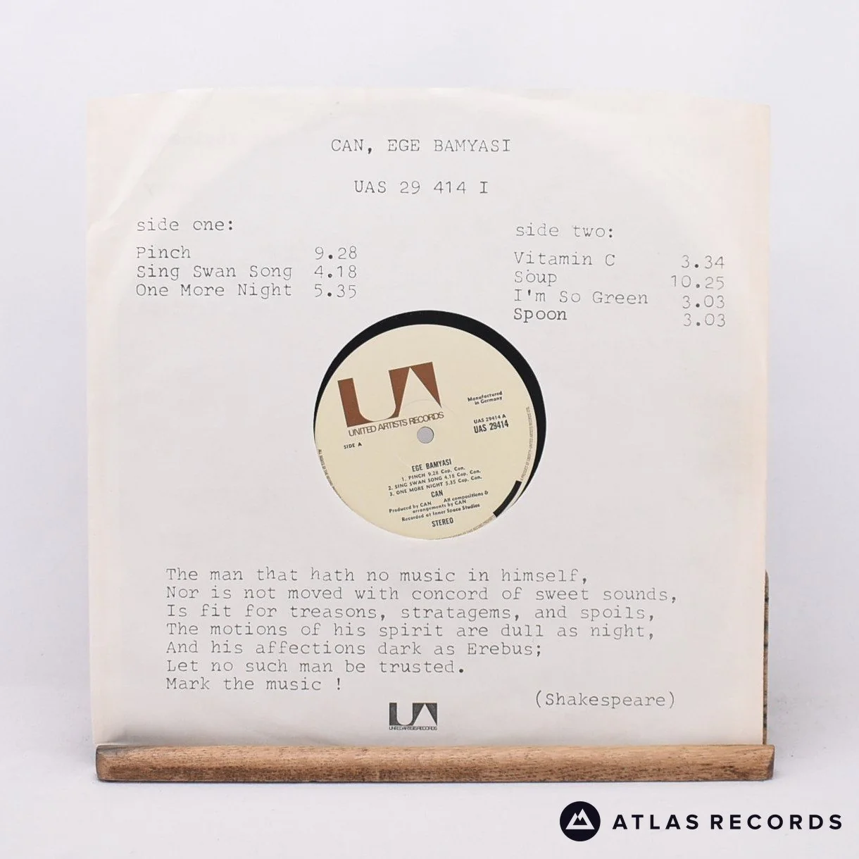 Can - Ege Bamyasi - Sonopress Stereo A2 B1 LP Vinyl Record - VG+/VG+ - Image 3