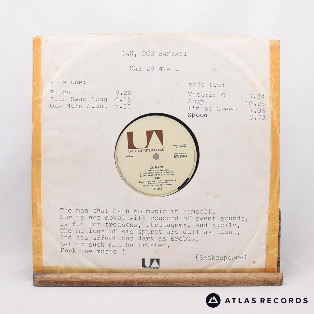 Can - Ege Bamyasi - Sonopress A2/C3A B1/C3A LP Vinyl Record - VG/VG+ - Image 3
