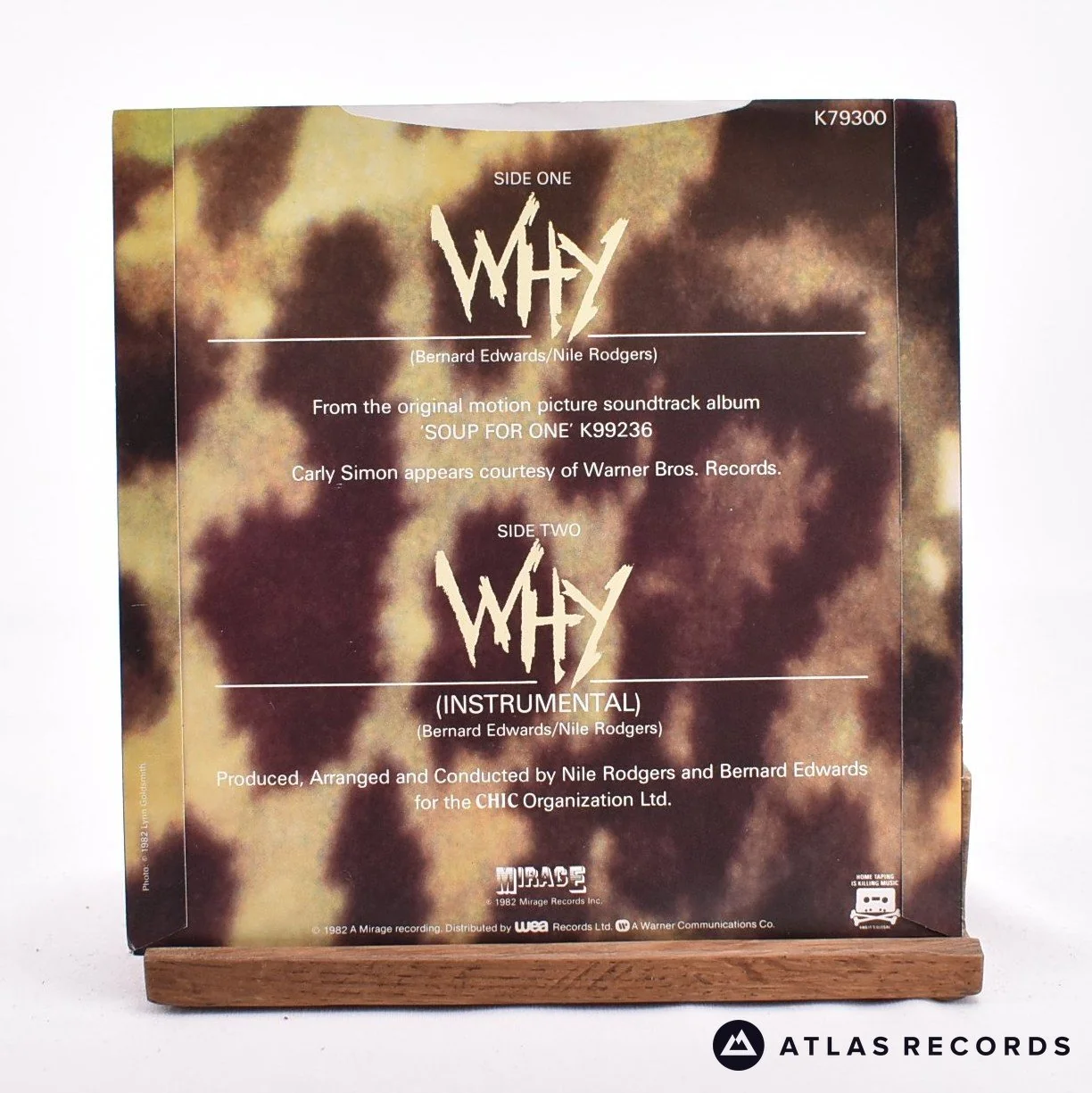 Carly Simon - Why - 7" Vinyl Record - EX/NM - Image 2
