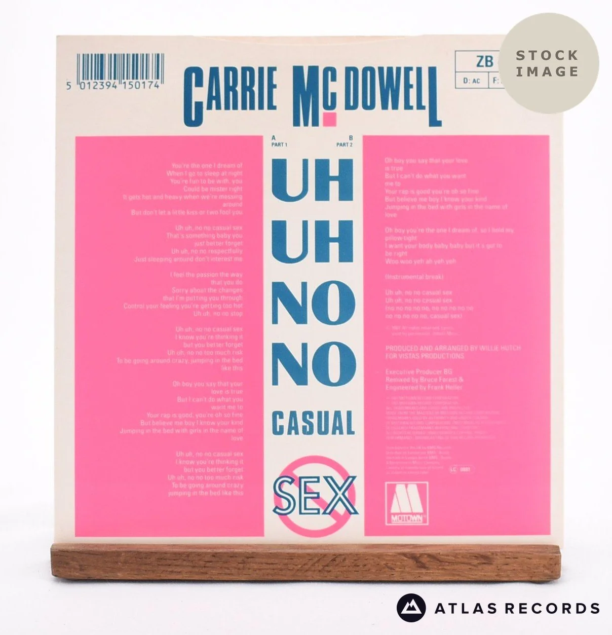 Carrie McDowell - Uh Uh, No No Casual Sex - 7" Vinyl Record - Image 2