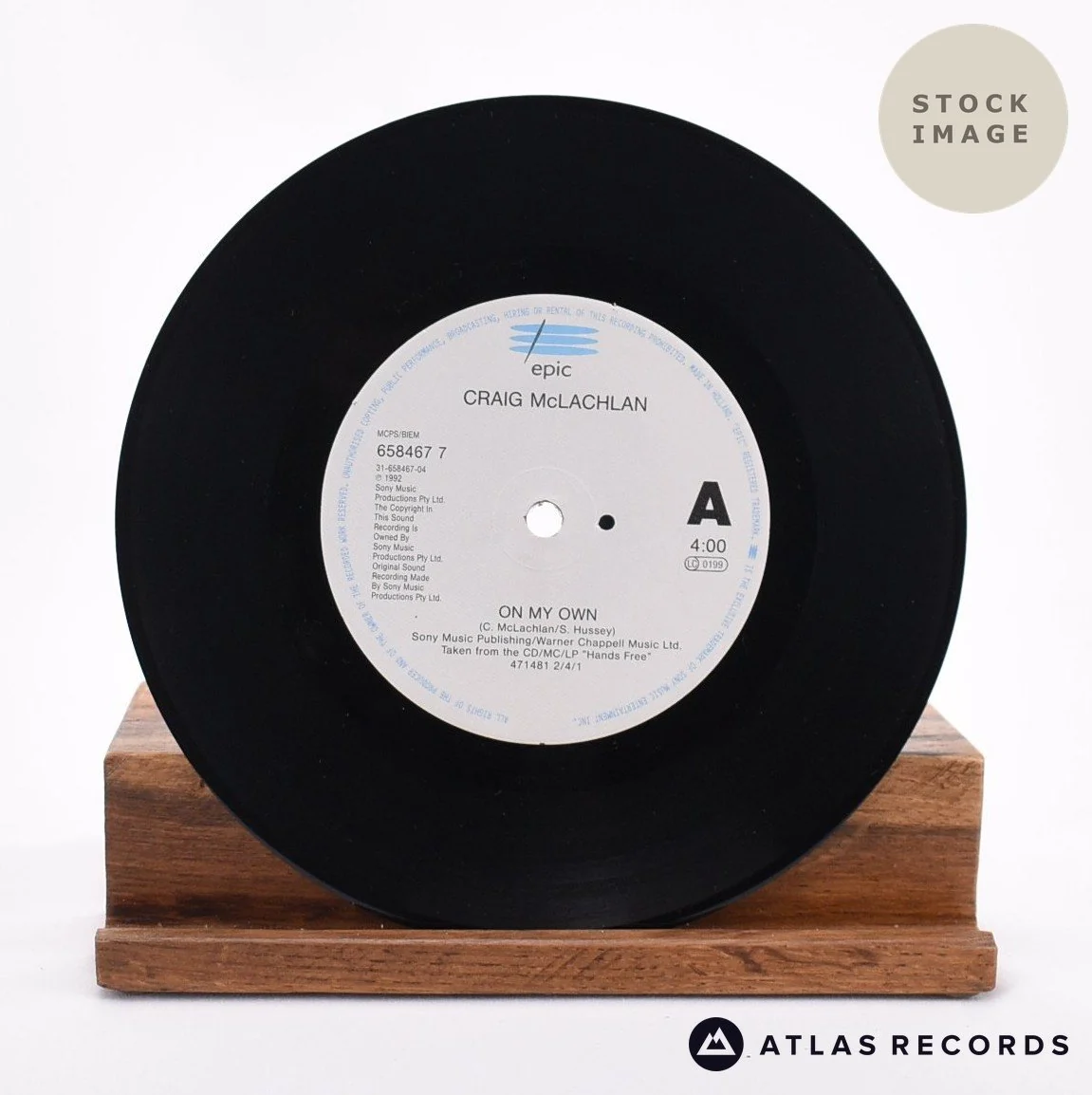 Craig McLachlan - On My Own - 7" Vinyl Record - Image 3