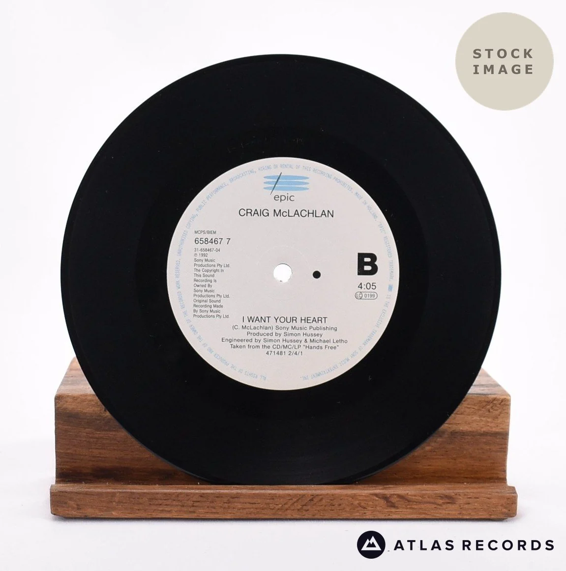 Craig McLachlan - On My Own - 7" Vinyl Record - Image 4