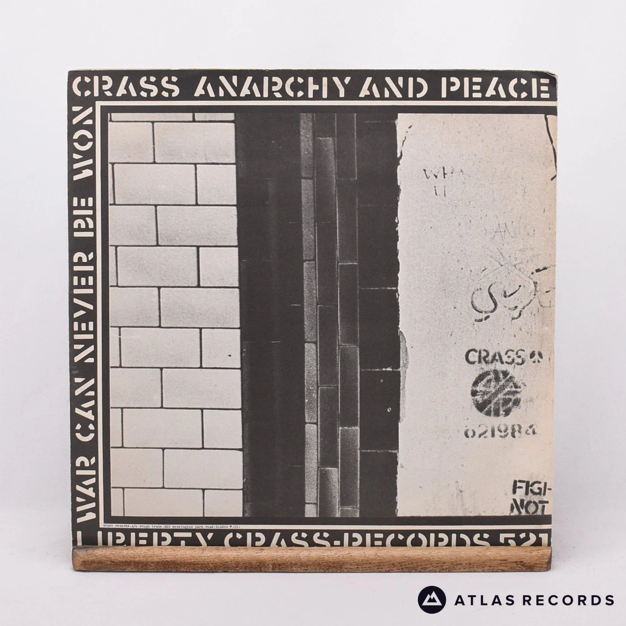 Crass - Stations Of The Crass - A-1 B-1 C-2 D-1 2 x 12" Vinyl Record - EX/EX - Image 3