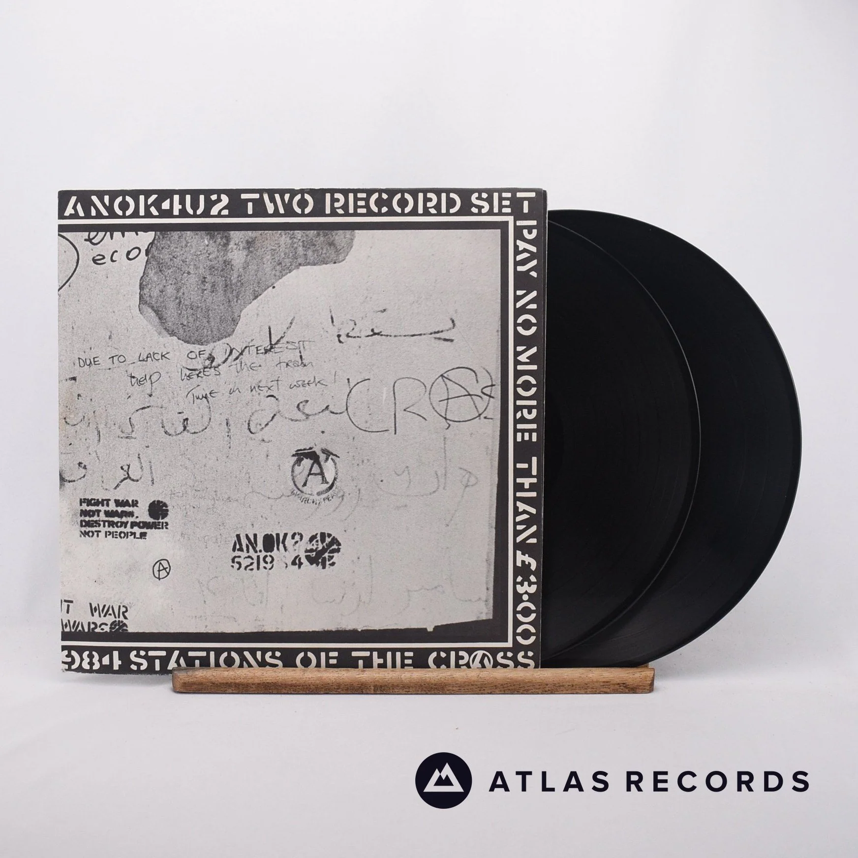 Crass - Stations Of The Crass - A-3 B-3 C-4 D-3 2 x 12" Vinyl Record - VG+/VG+