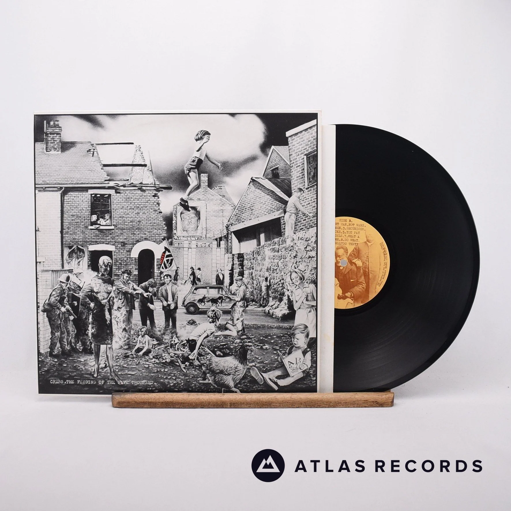Crass - The Feeding Of The Five Thousand - A3 2-B 12" Vinyl Record - EX/EX