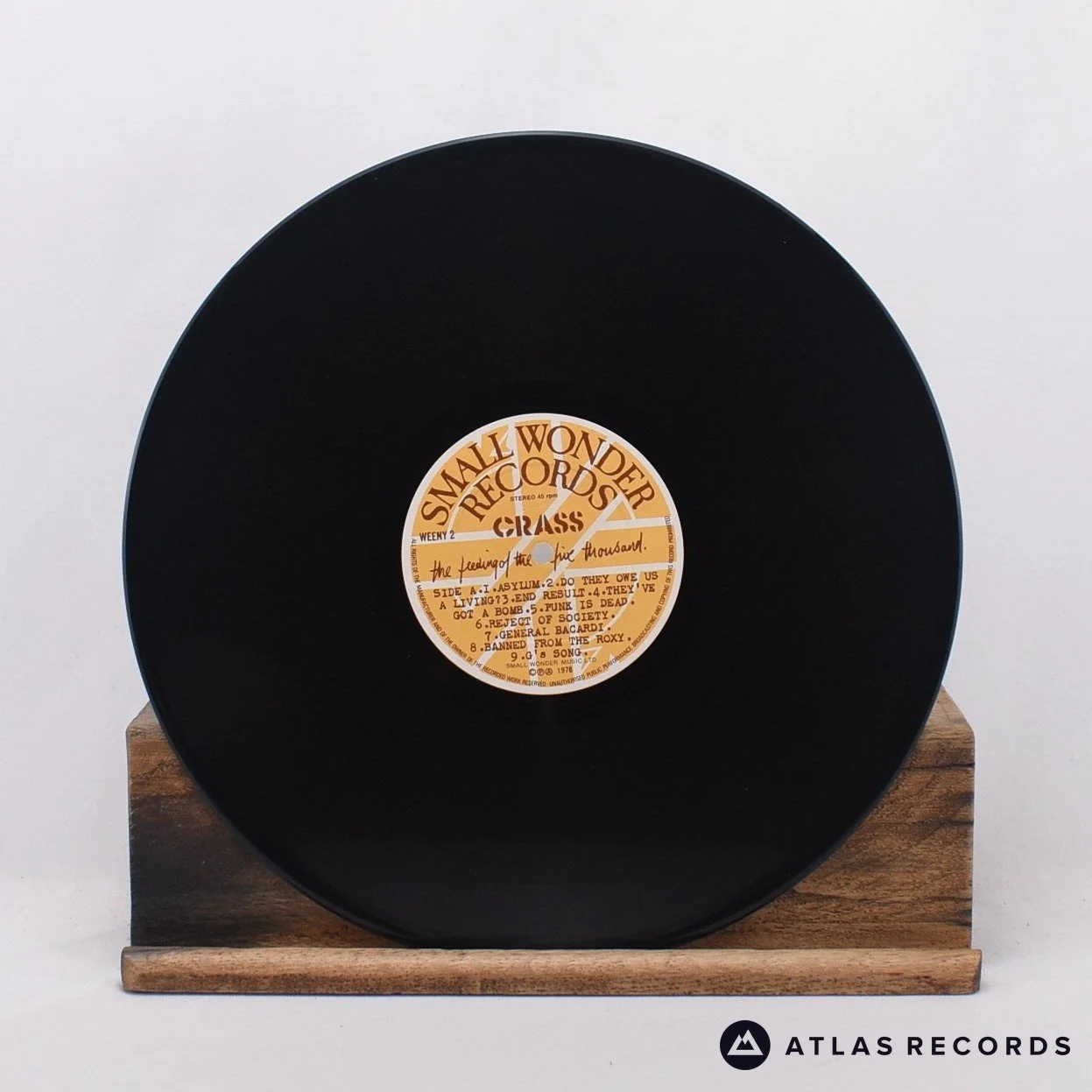 Crass - The Feeding Of The Five Thousand - A3 2-B 12" Vinyl Record - VG+/EX - Image 2