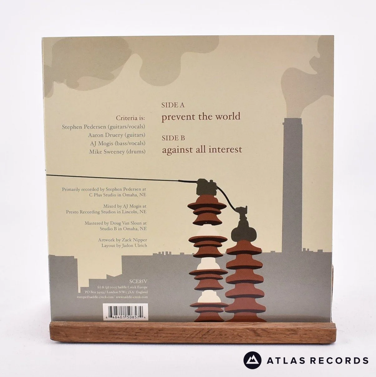 Criteria - Prevent The World - 7" Vinyl Record - NM/NM - Image 2