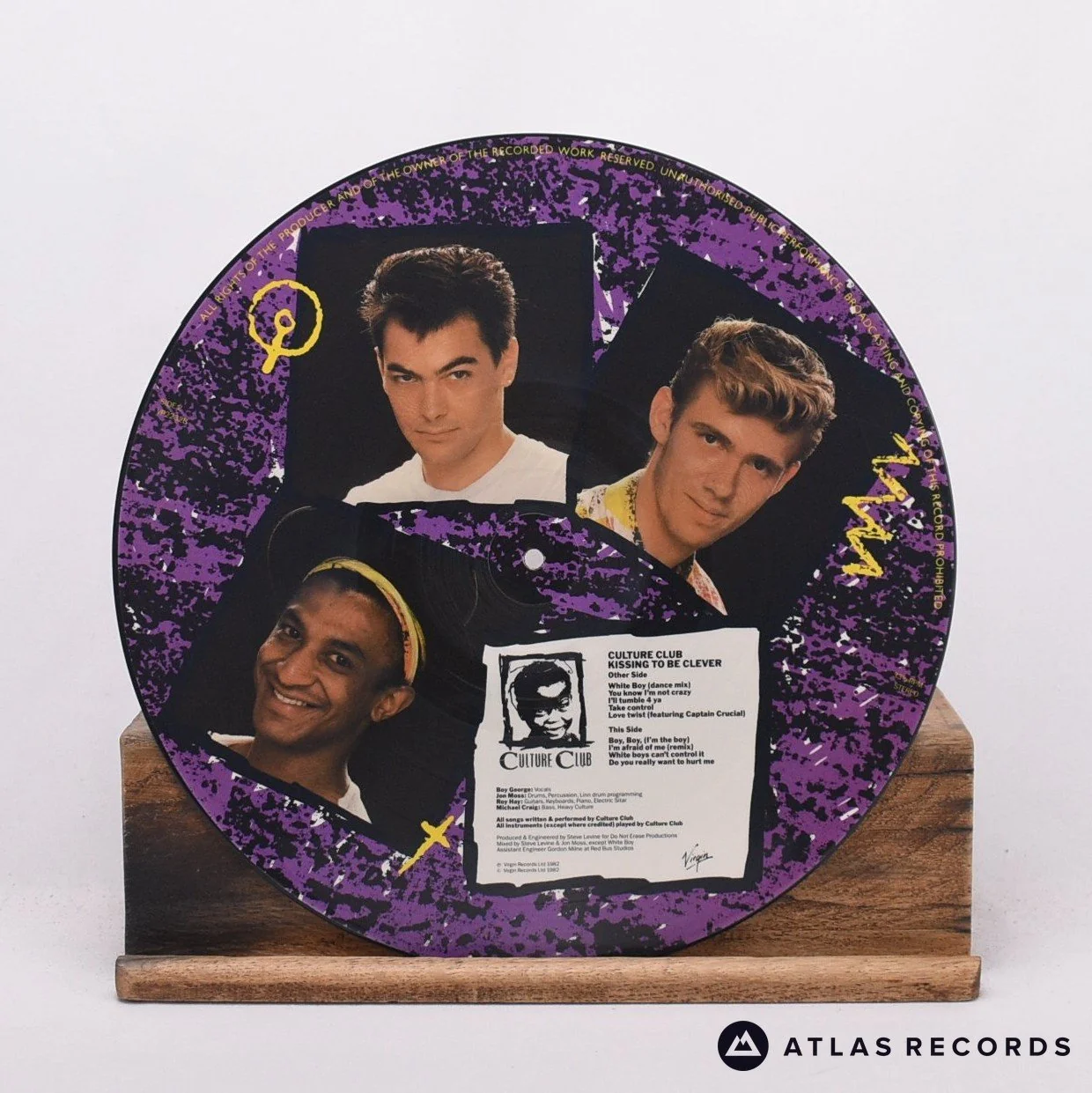 Culture Club - Kissing To Be Clever - Die-Cut Sleeve LP Vinyl Record - VG+/VG+ - Image 4
