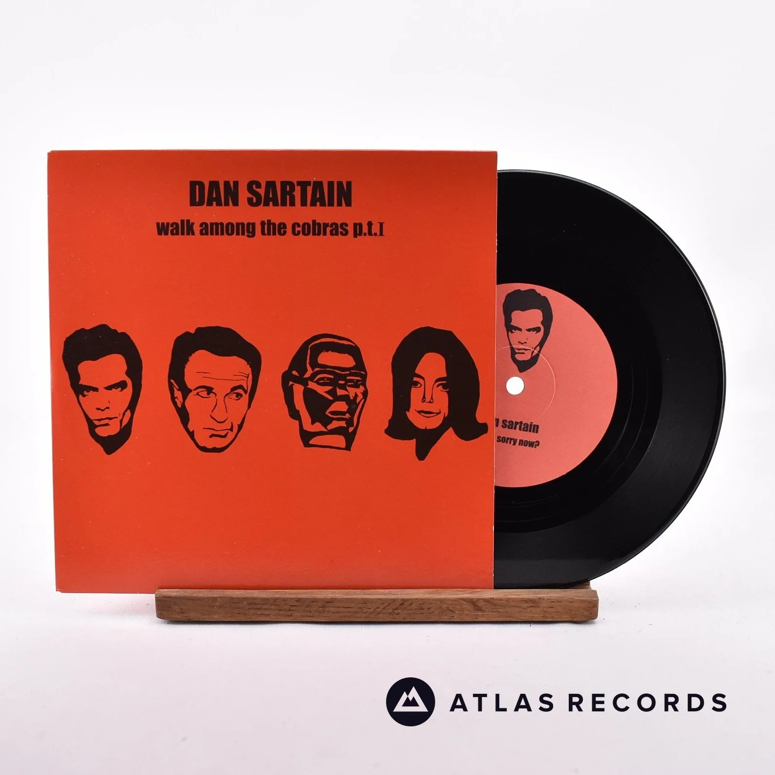 Dan Sartain - Walk Among The Cobras P.T.I - 7" Vinyl Record - NM/EX