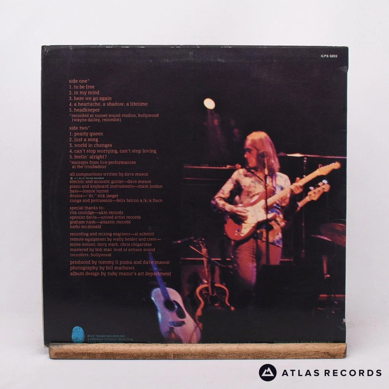 Dave Mason - Headkeeper - LP Vinyl Record - VG+/VG+ - Image 2