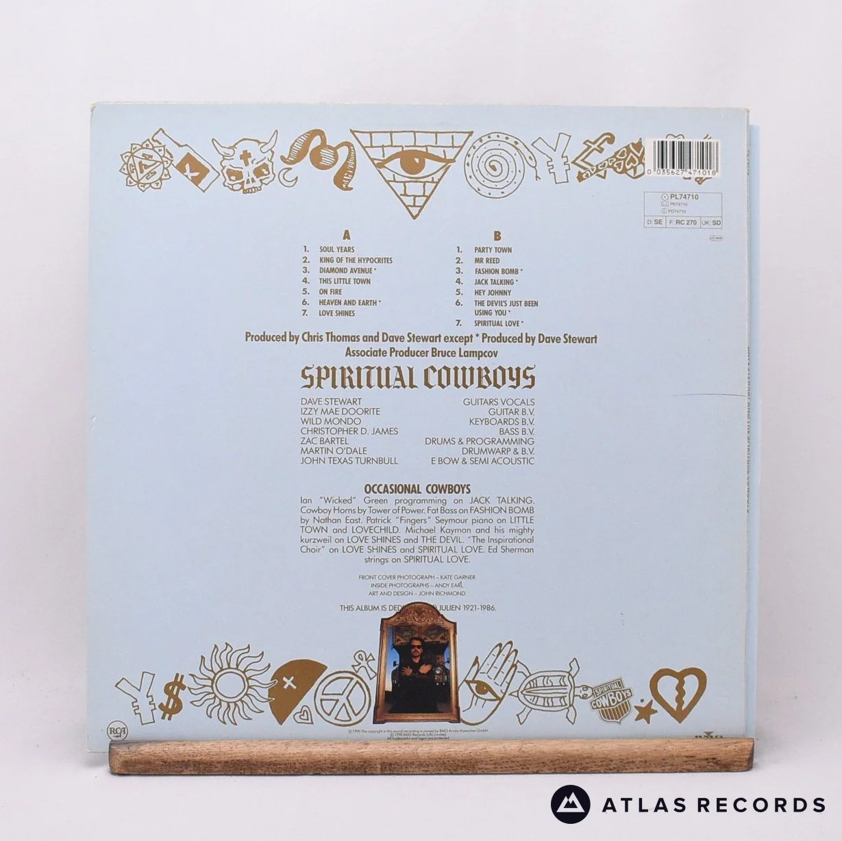 Dave Stewart And The Spiritual Cowboys - Dave Stewart And The Spiritu - LP Vinyl - Image 2