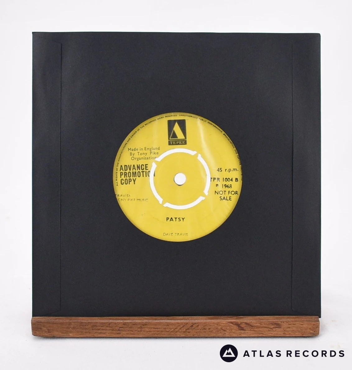 Dave Travis - Button Nose - Promo 7" Vinyl Record - VG+ - Image 2