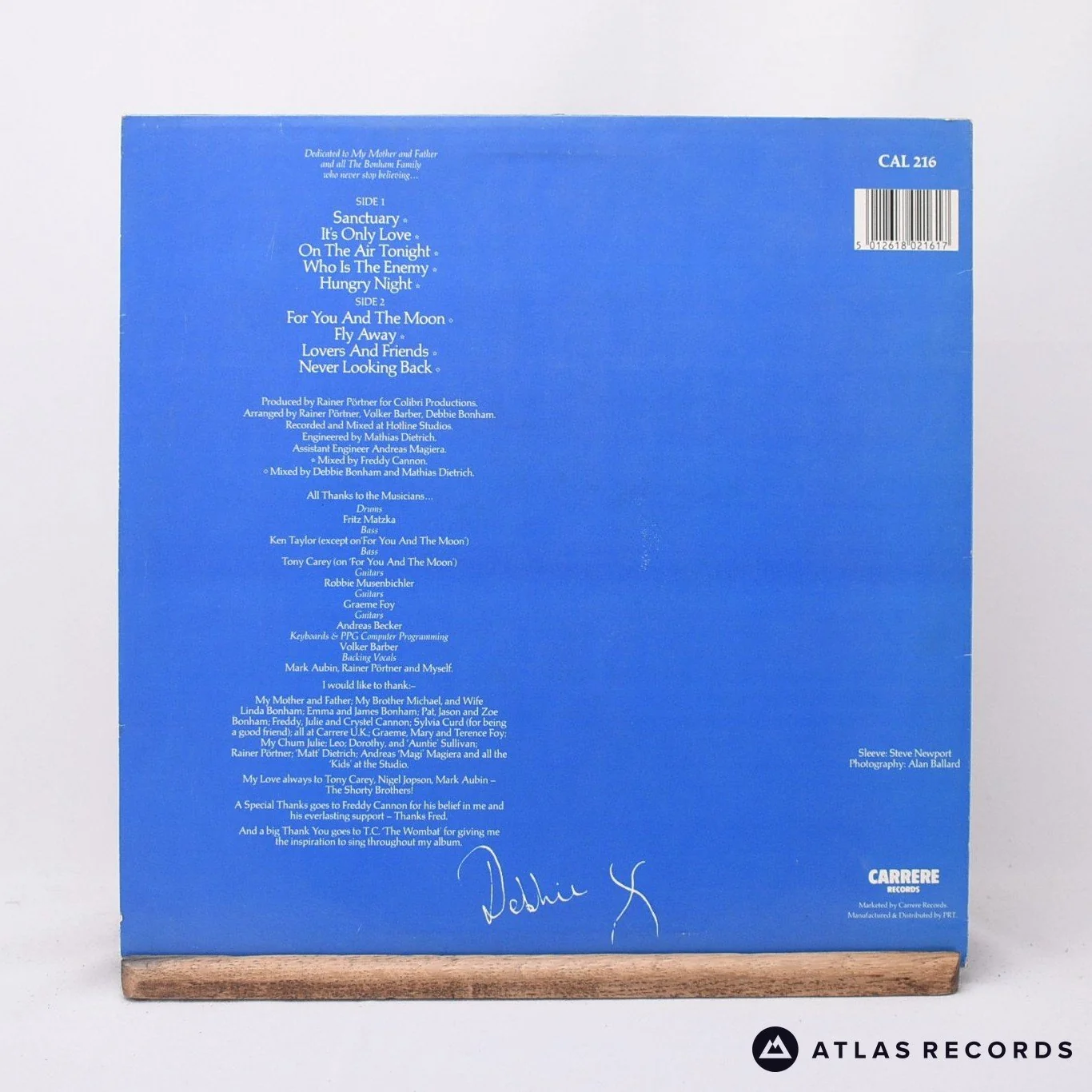 Deborah Bonham - For You And The Moon - LP Vinyl Record - EX/EX - Image 2
