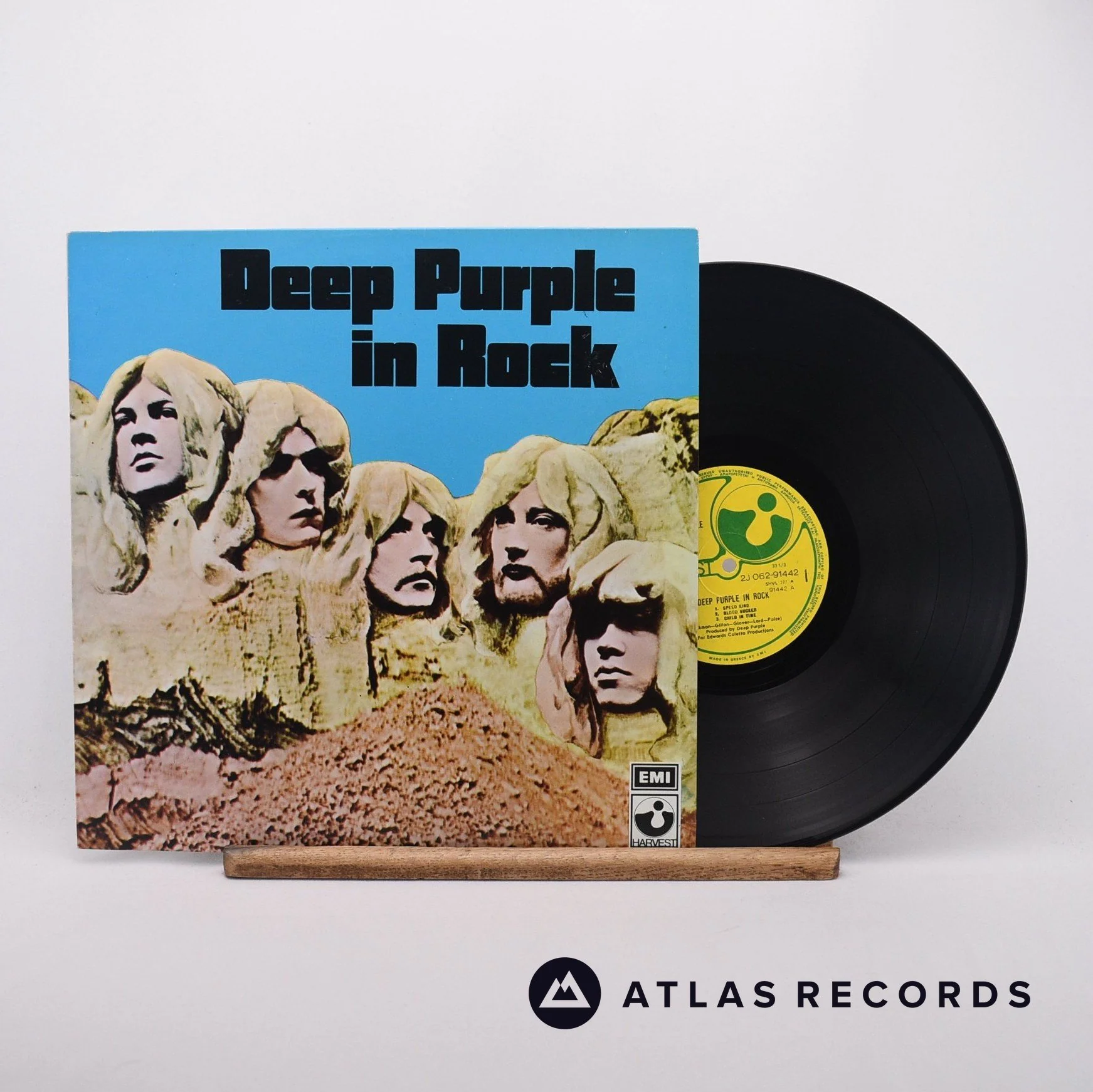 Deep Purple - In Rock - Reissue Greece A B LP Vinyl Record - EX/EX
