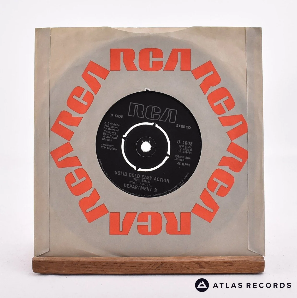 Department S - Is Vic There? - Reissue 7" Vinyl Record - EX/EX - Image 2